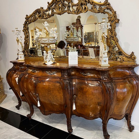 There are incredible finds - refurbished Italian credenza
