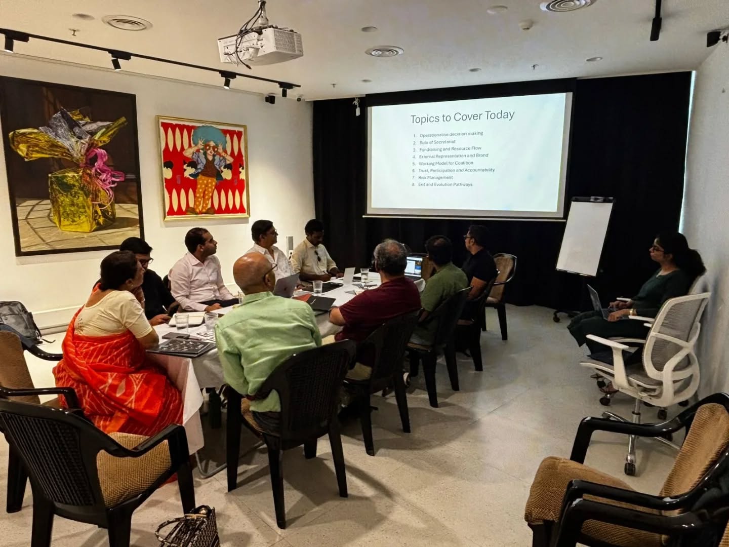 The Steering Committee and Secretariat of the Snake Conservation Coalition - Western Ghats (SCCWG) met on-ground in Mumbai on 5 May 2026 for a collaborative discussion on strengthening snake conservation efforts across the Western Ghats.
The meeting brought together Kedar Bhide, Gerry Martin (Founder, The Liana Trust), Sumanth Bindumadhav (Humane World for Animals), Sanjay Molur (Zoo Outreach Organisation ), Dipal Vora Damania and Mitesh Damania (Naturefuture Foundation), Jose Louies (CEO, Wildlife Trust of India), Nirmal Kulkarni (Chairman, Mhadei Research Center), Keny Jeyanth (Coordinator, SCCWG Secretariat), and representatives from the Upadhyaya Foundation.
As a collaborative network of conservationists, researchers, rescue practitioners, organizations, and concerned citizens, SCCWG continues to work towards coordinated, evidence-based, and community-driven approaches to snake conservation across the Western Ghats.
A meaningful day of discussions, shared learning, and planning for the road ahead.
#UpadhyayaFoundation #Wildlife #Conservation #AnimalWelfare #SnakeConservation