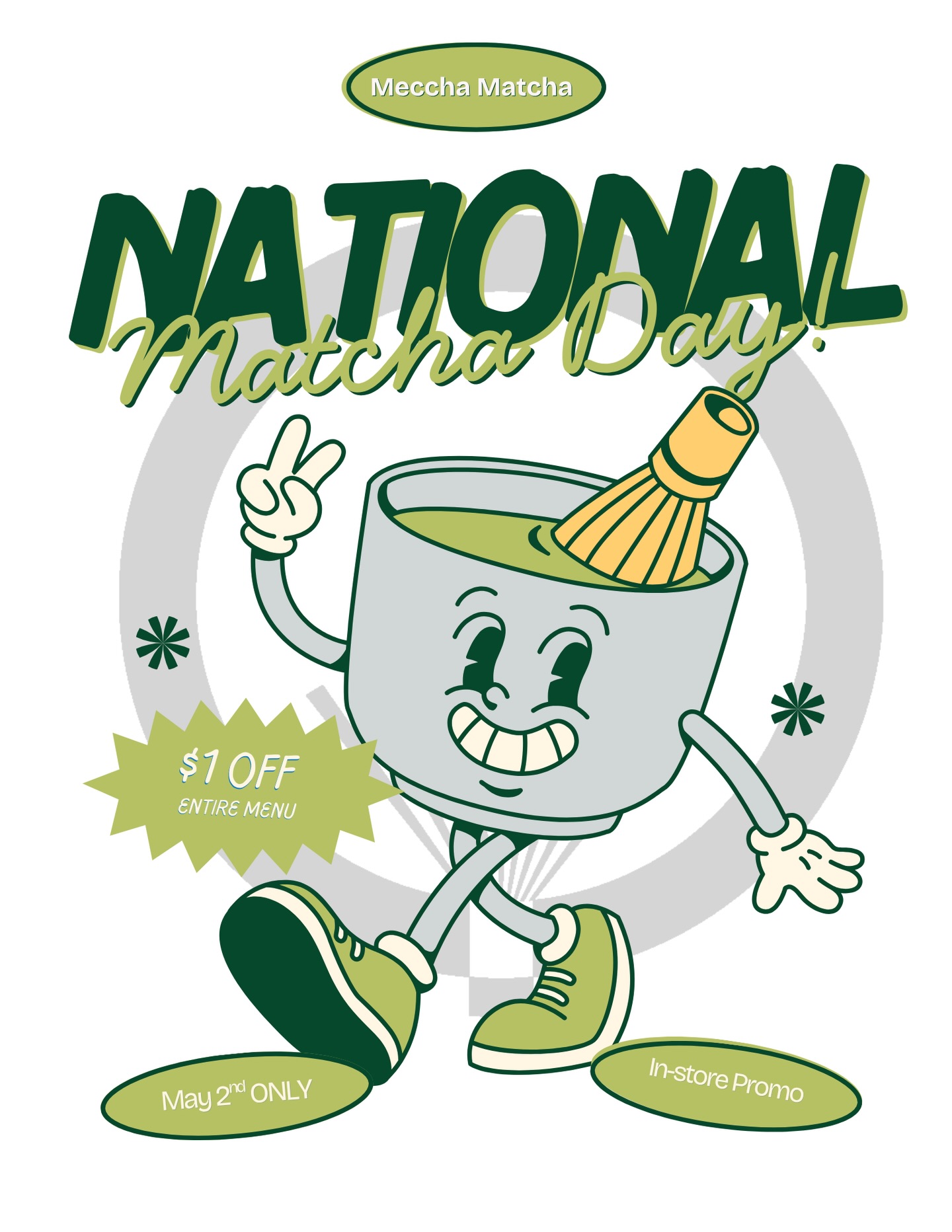 Saturday May 2nd is National Matcha Day! All locations are offering $1 OFF the entire menu!
No better place to celebrate than at Meccha Matcha!
📍 Artesia, CA
📍 Long Beach, CA
📍 Pittsburgh, PA
