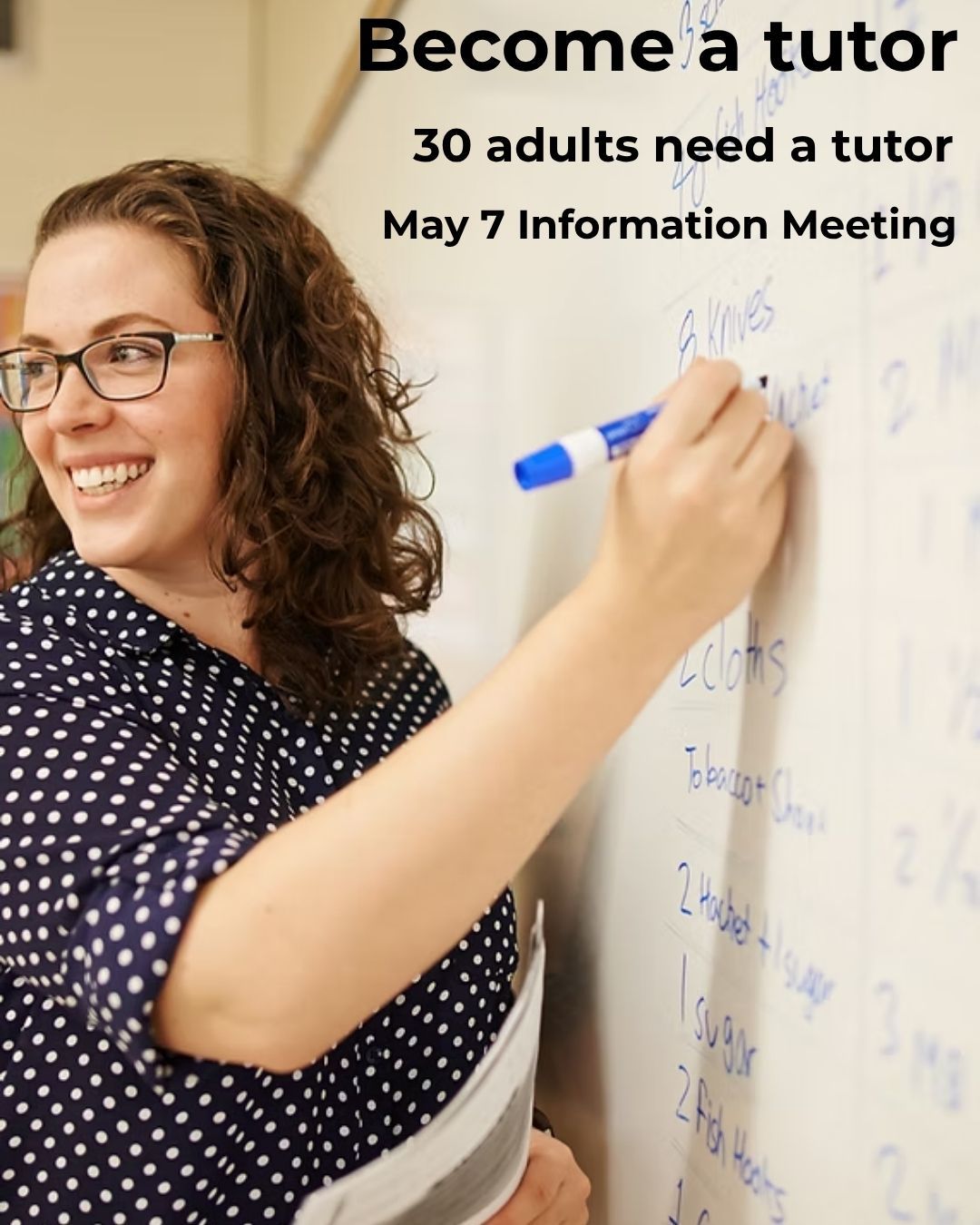 30 adults are waiting for a tutor.
Right now, we have learners ready and motivated. They just need someone to help them take the next step.
You don’t need teaching experience.
We provide the training and support.
Our next training begins in June, starting with an information meeting on May 7.
If you’ve ever thought about volunteering, this is a meaningful way to make a direct, personal impact.
👉 Join us to learn more:
https://www.southbayliteracy.org/volunteer
#SouthBayLiteracy
#VolunteerOpportunity
#AdultLiteracy
#CommunityImpact
#SouthBayLA