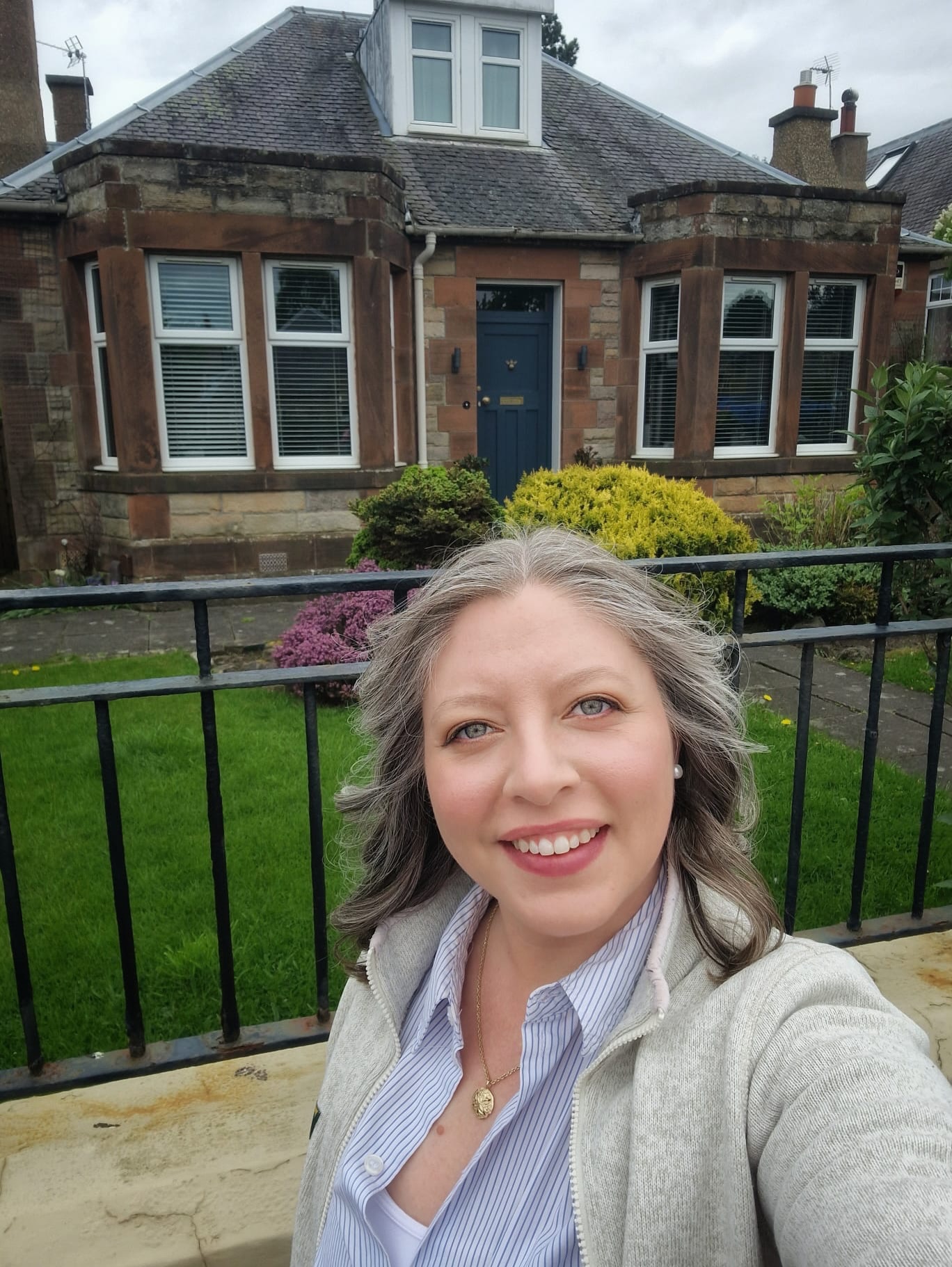 Day in the life of an EAC sister: Edinburgh Edition!
Kaley celebrated becoming a British citizen last month so this May she got the opportunity to vote in her first UK election! She left her home and saw some of the natural beauty of the city on her way to the polling station!
Before heading into the polls you can see the last minute campaigns for some of the major political parties.
And she ended her day finding some violet flowers! The mystic bond of Sigma Kappa is always present 💜🏴🕊️