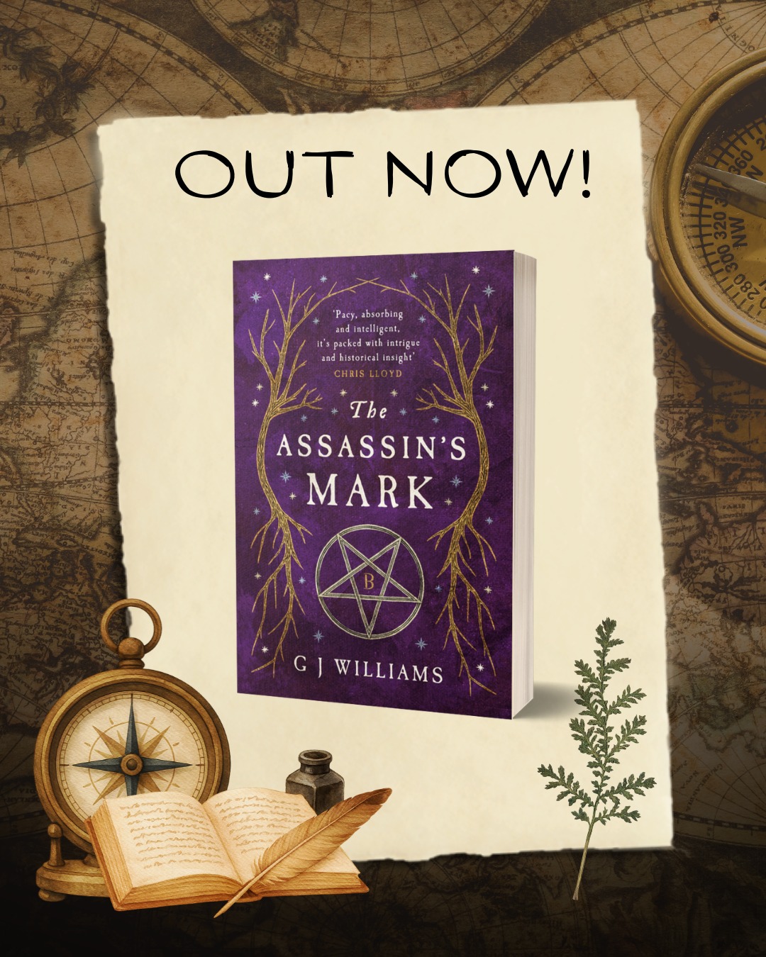 One of The Sunday Times' best historical novels this month: The Assassin's Mark, out now 🥀
#TheAssassinsMark #TudorRoseMurders #GJWilliams #TudorHistoricalFiction #MurderMystery