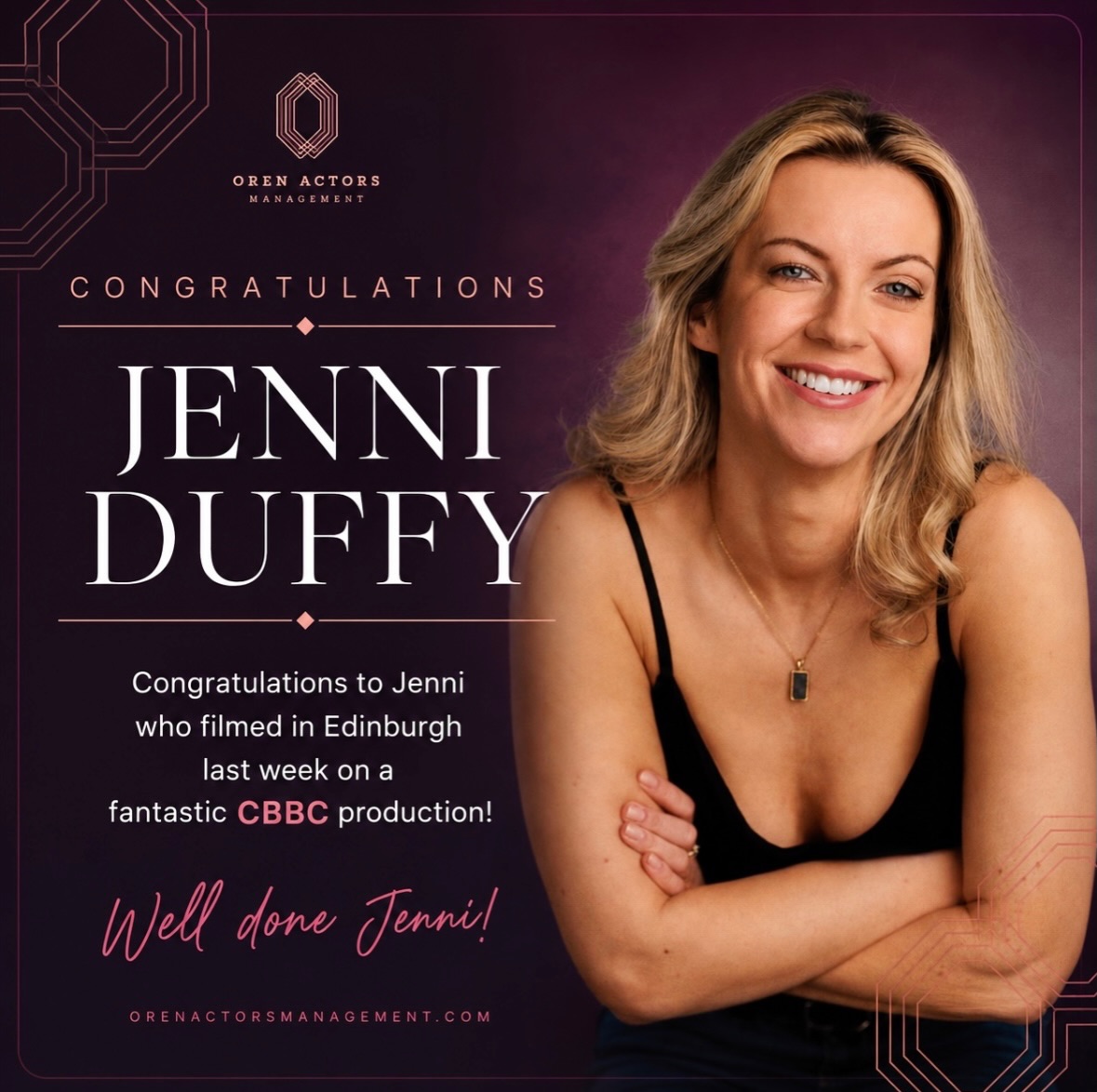 ๐๐๐ง๐ง๐ข ๐๐ฎ๐๐๐ฒ has been let loose in Edinburgh on a hugely popular CBBC production last weekโฆ and somehow they still wrapped filming successfully ๐๐ฌ
Congrats Jenni on another fantastic booking โจ.