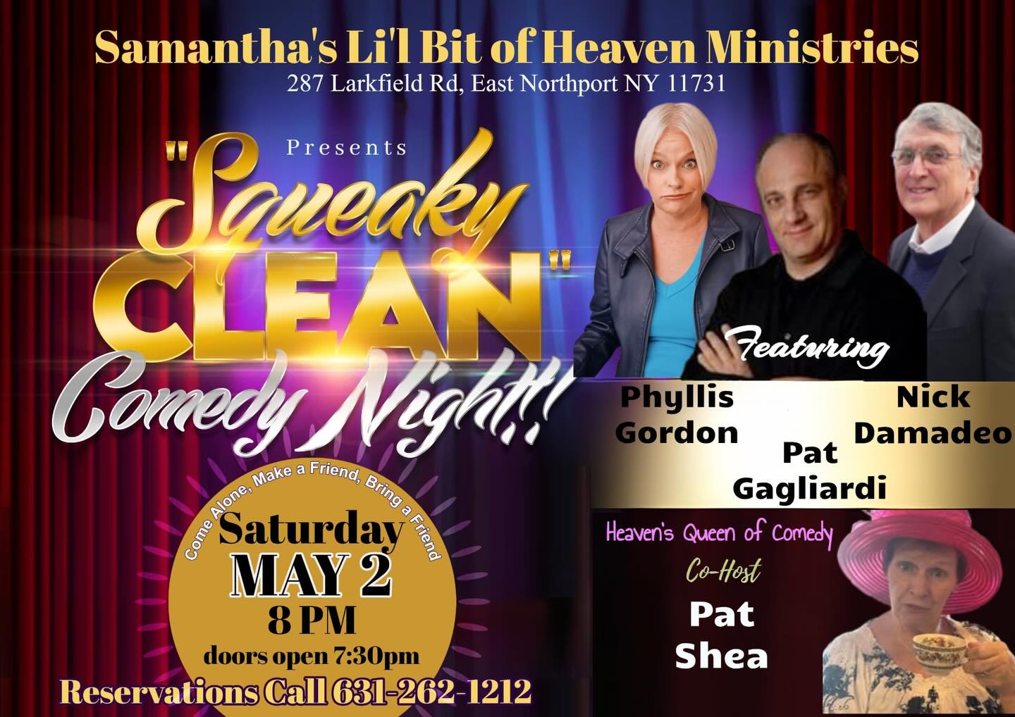Laugh at me in Northport!🤪🎤❤️🙏