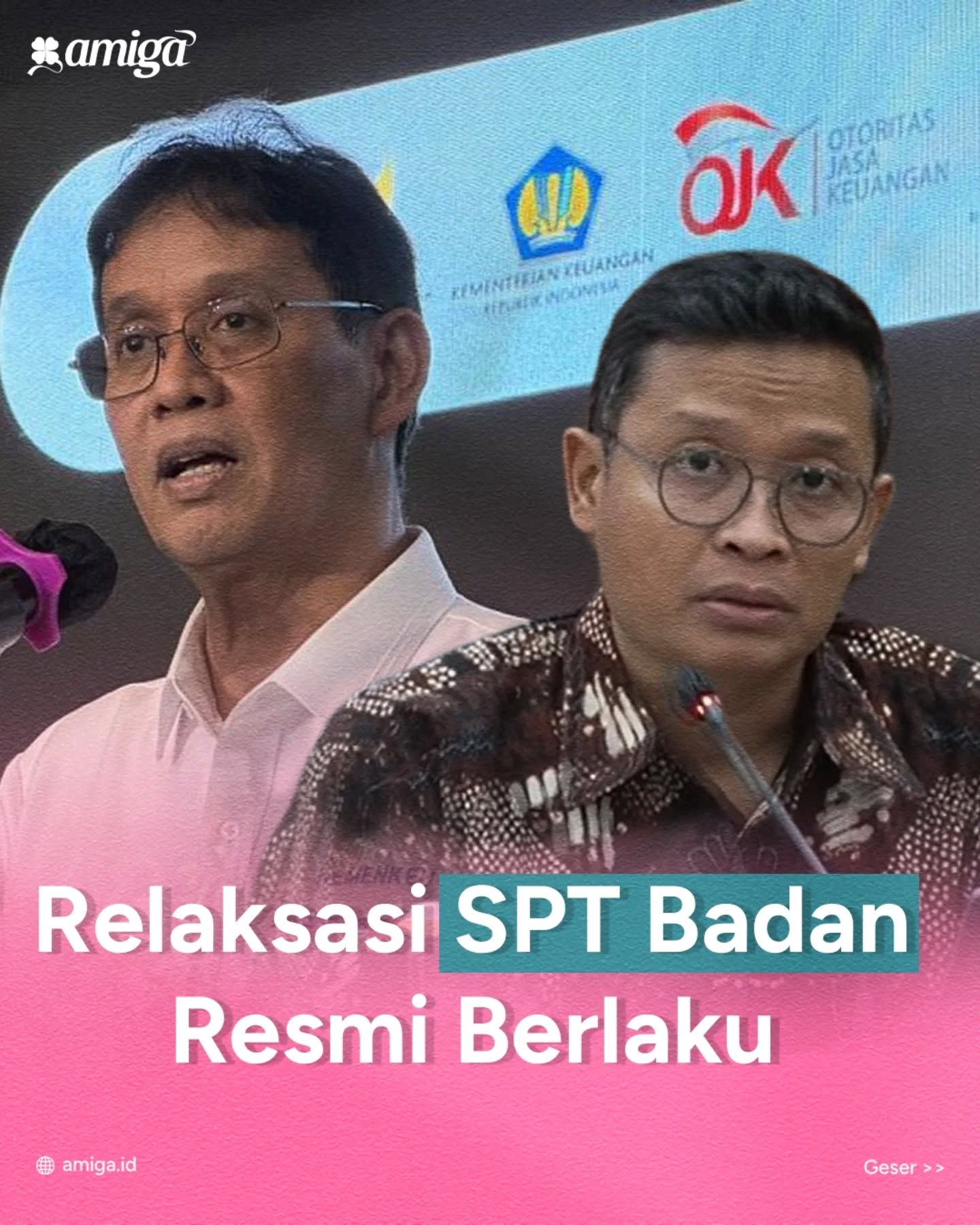 SPT Badan dapat relaksasi 1 bulan tanpa denda dan bunga.
Tapi ini bukan waktu untuk menunda, melainkan kesempatan untuk memastikan semuanya benar. Karena yang penting bukan cuma tepat waktu, tapi juga tepat secara perhitungan.
Amiga siap bantu prosesnya jadi lebih rapi, terstruktur, dan minim risiko. Yuk, DM @amiga_id sekarang juga!
#amiga #djp #sptbadan #berita #pajak