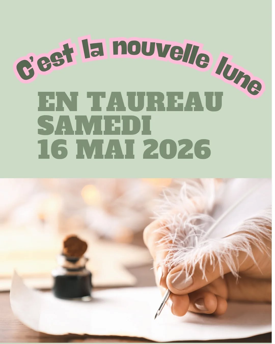 La nouvelle lune du 16 mai en Taureau arrive avec une douceur particulière. Pas de grand bouleversement, pas d'éclat, juste une invitation à poser, à sentir, à revenir à l'essentiel.
Le Taureau, gouverné par Vénus, nous parle de valeur. De sécurité. De plaisir simple. De ce qui mérite d'être cultivé avec soin.
Et surtout de notre capacité à recevoir.
Est-ce que tu te permets vraiment de recevoir ce qui est bon pour toi ? L'amour, la douceur, l'abondance sous toutes ses formes ?
Cette lunaison t'invite à poser l'intention d'accueillir. À te remettre au centre. À honorer ce que ton corps ressent et ce que ton cœur désire vraiment.
Glisse dans le carrousel pour explorer l'énergie de cette nouvelle lune, les chakras activés, ce que tu pourrais ressentir, et un petit rituel pour honorer ce moment.
Et si tu sens le besoin d'être accompagnée plus profondément dans cette lunaison, une meditation-soin est disponible, à faire tranquillement chez toi.
Lien en bio
Belle nouvelle lune à toi.
Avec douceur,
Mireille