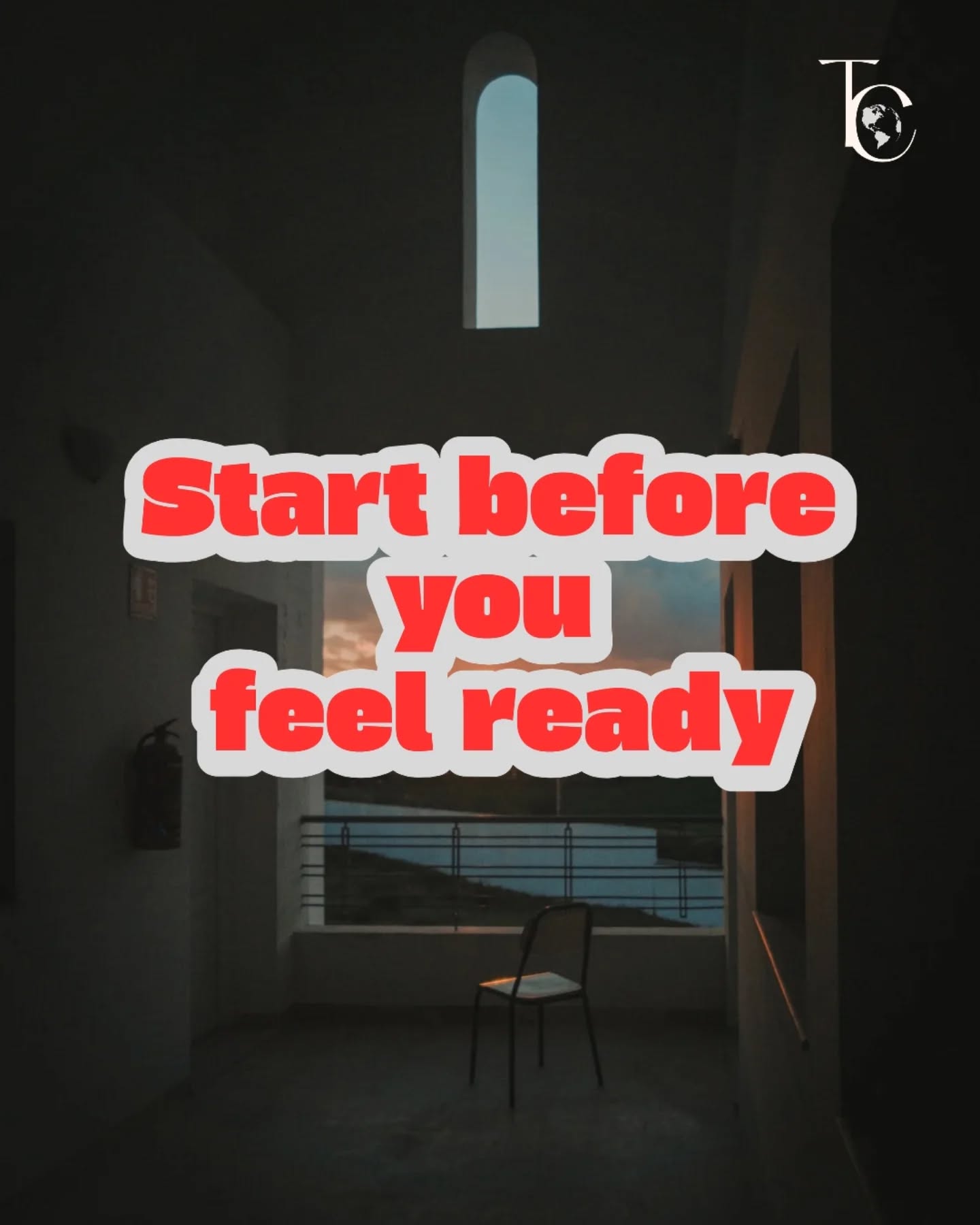 “Start before you feel ready” - maybe that’s the sign you needed today.
That's it, it is it.