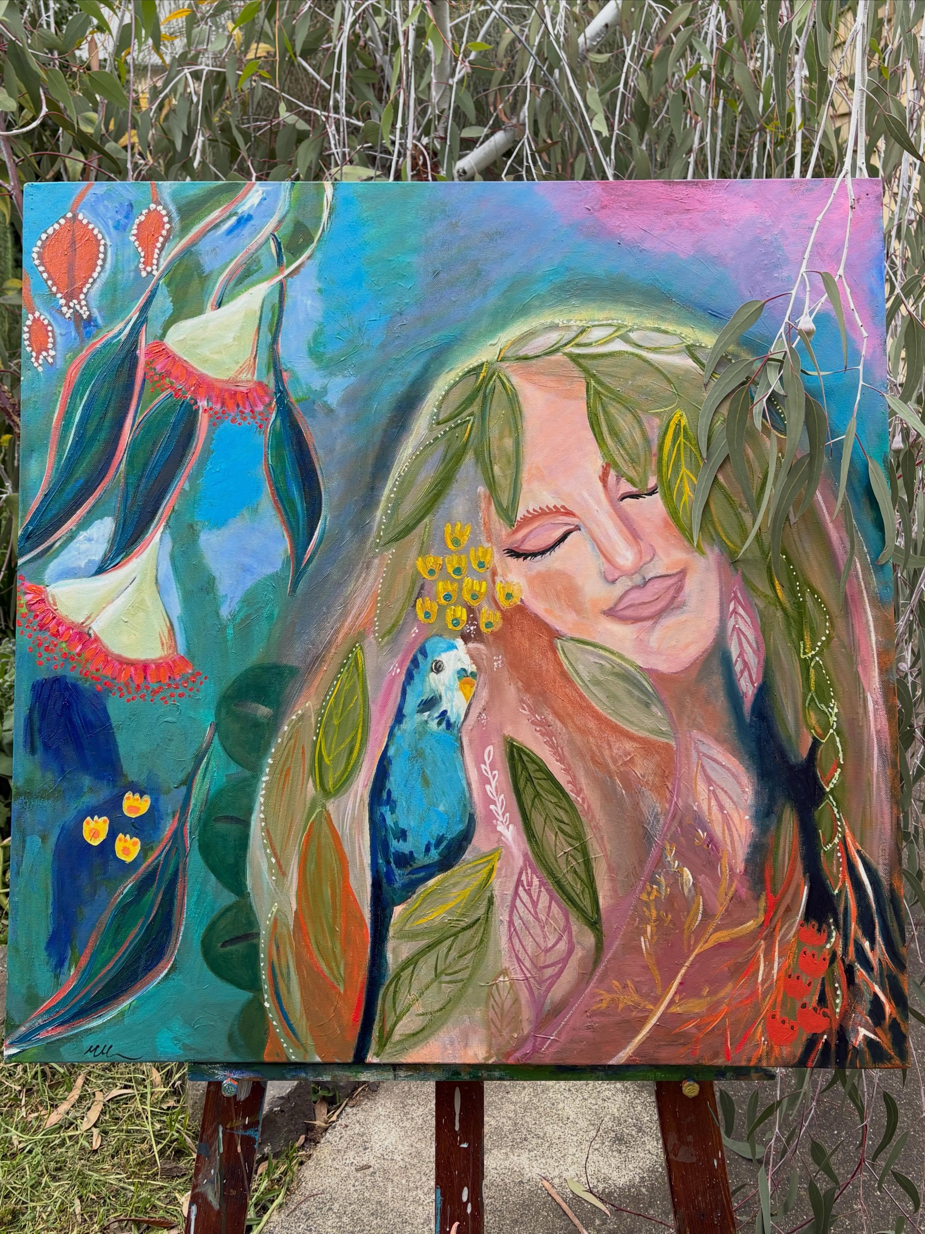 The song of Rhiannon’s Garden, 2026. Water based oil on 80 x 80 stretched canvas.
This one has truly transformed since the beginning and she became a joy to paint. Inspired by the Irish Celtic folklore of my ancestors.
My daily art journalling practice really supported my experimentation with colour and loosened my mark making and brushstrokes. And just like that - the moment I snapped the photo the wind blew and life imitates art!
#art #artist #painting @theecoretreat