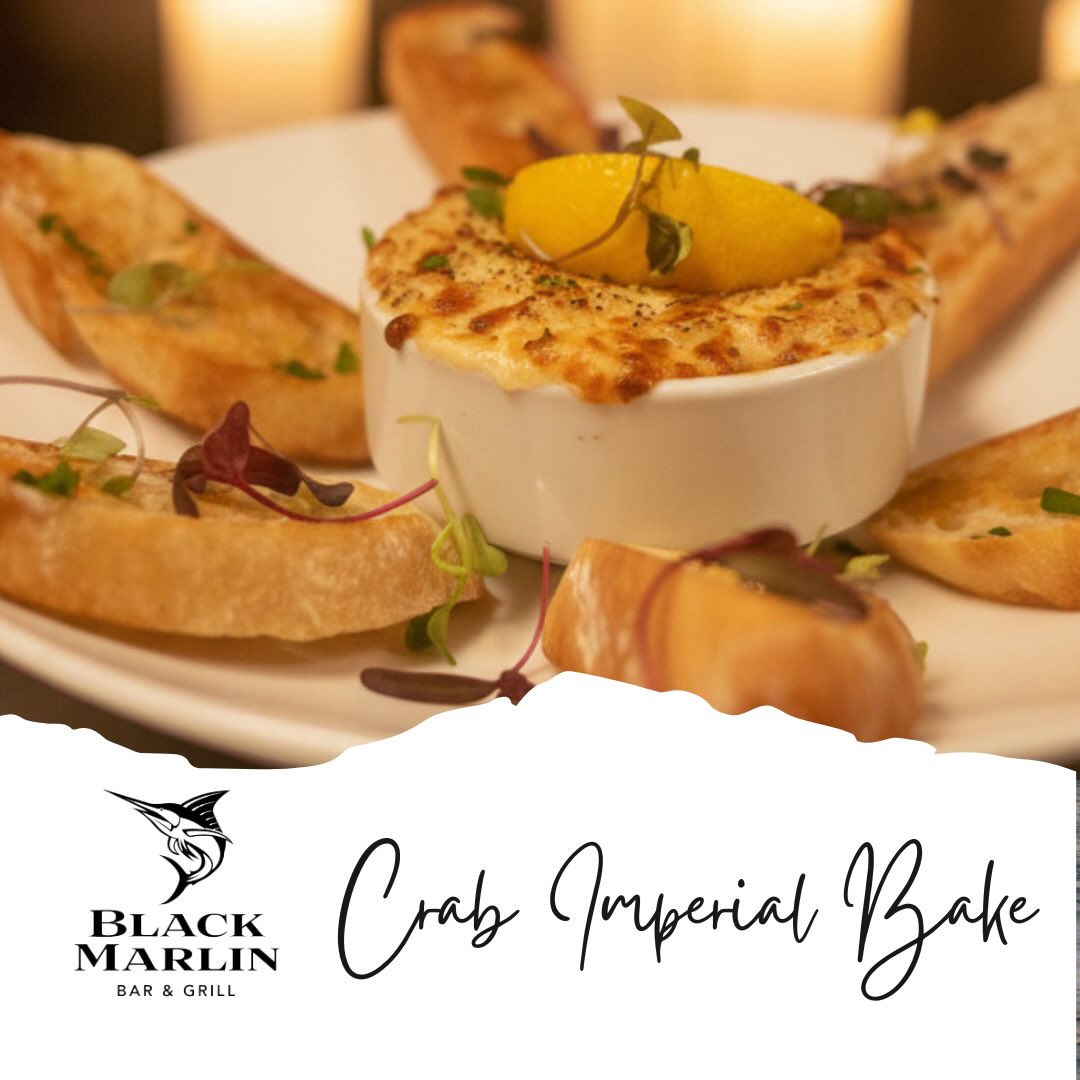 This week’s special is here 🦀✨
Crab Imperial Bake — rich, comforting, and baked to perfection.
Available for a limited time at Black Marlin.
#WeeklySpecial #CrabImperial #SeafoodSpecial #blackmarlinpa #EatLocal