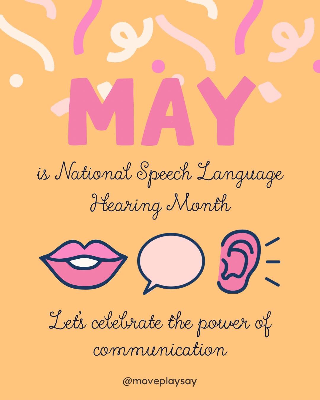 Communication is more than just words, it is how children connect, express their needs, share their thoughts, and begin to understand the world around them.
From gestures and eye contact to first words and simple conversations, each stage plays an important role in building strong, meaningful connections with others. This month is a reminder of how impactful early speech and language support can be in shaping a child’s confidence, independence, and ability to engage with the people and environment around them.
At Move Play Say, we are passionate about supporting each child through individualized, play-based, and family centered care that meets them where they are and helps them grow.
💌 Now booking our Summer and 2026-2027 Semesters for CPSE and Private Pay Services
#speechtherapy #speechlanguage #earlyintervention #languagedevelopment #moveplaysay