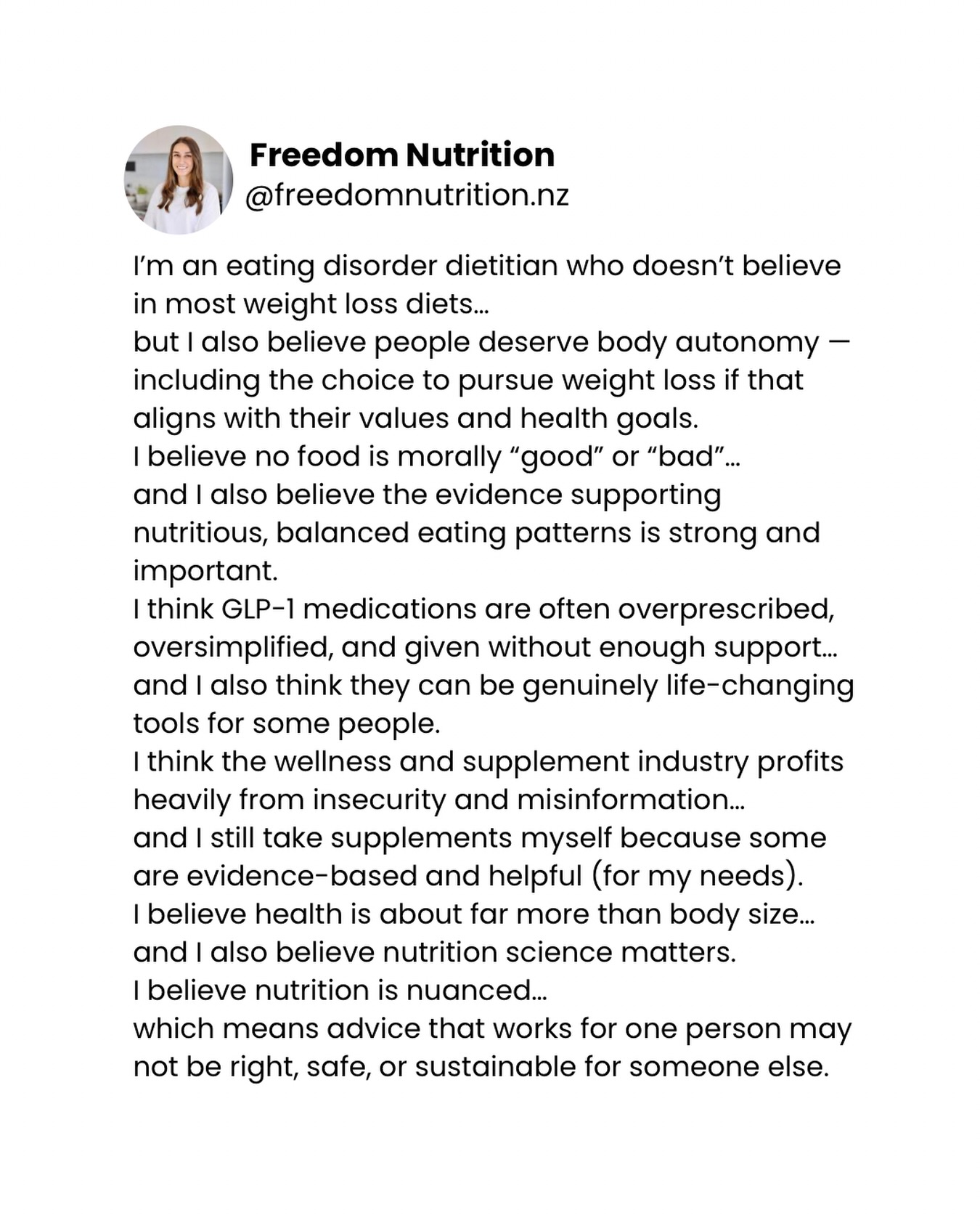 All that to say, consume nutrition advice online with a grain of salt. ������