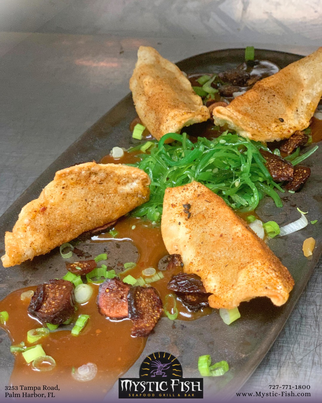 โข Pork & Vegetable Pot Stickers with Ponzu Sauce
๐ ๐๐ฒ๐ฌ๐ญ๐ข๐ ๐
๐ข๐ฌ๐ก
727-771-1800
www.Mystic-Fish.com
Call for reservations
โข #MysticFish #PalmHarbor #seafood #eatlocal #seafoodtime #buzzfeast #eeeeeats #lovefood #foodandwine #foodgasm #foodiesofinstagram #yummy #foodlover #foodies #instafood #foodpic #delicious #eatingfortheinsta #foodblogfeed #culinary #tbeatsout #dailyeats #foodstagram