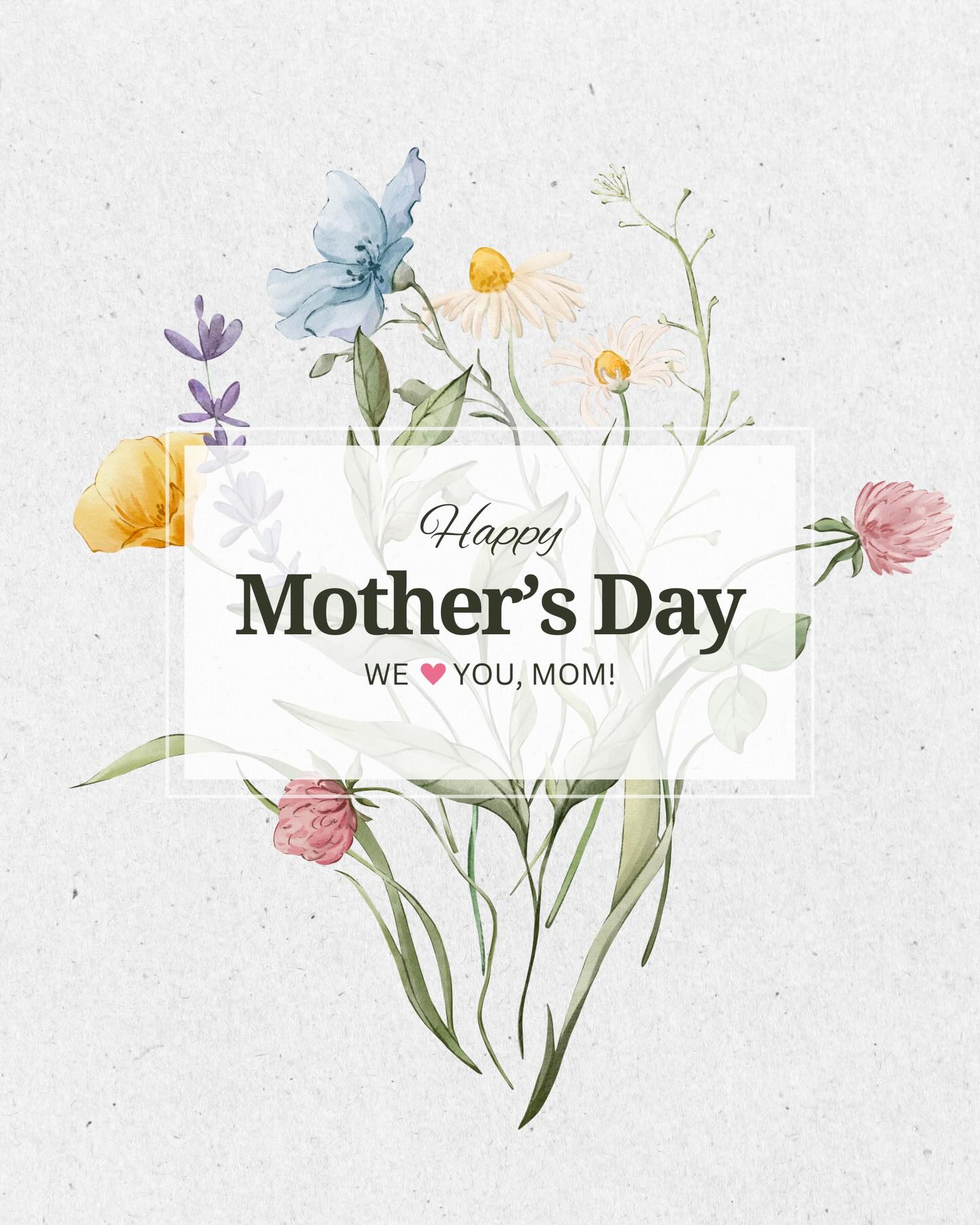 We want to wish moms—and all individuals who own the role for friends, family and neighbors—a Happy Mother’s Day and weekend! We pray Proverbs 31:25 over you today and always.
Enjoy all the love, surprises, food and time with family. We will celebrate you! 💐💗