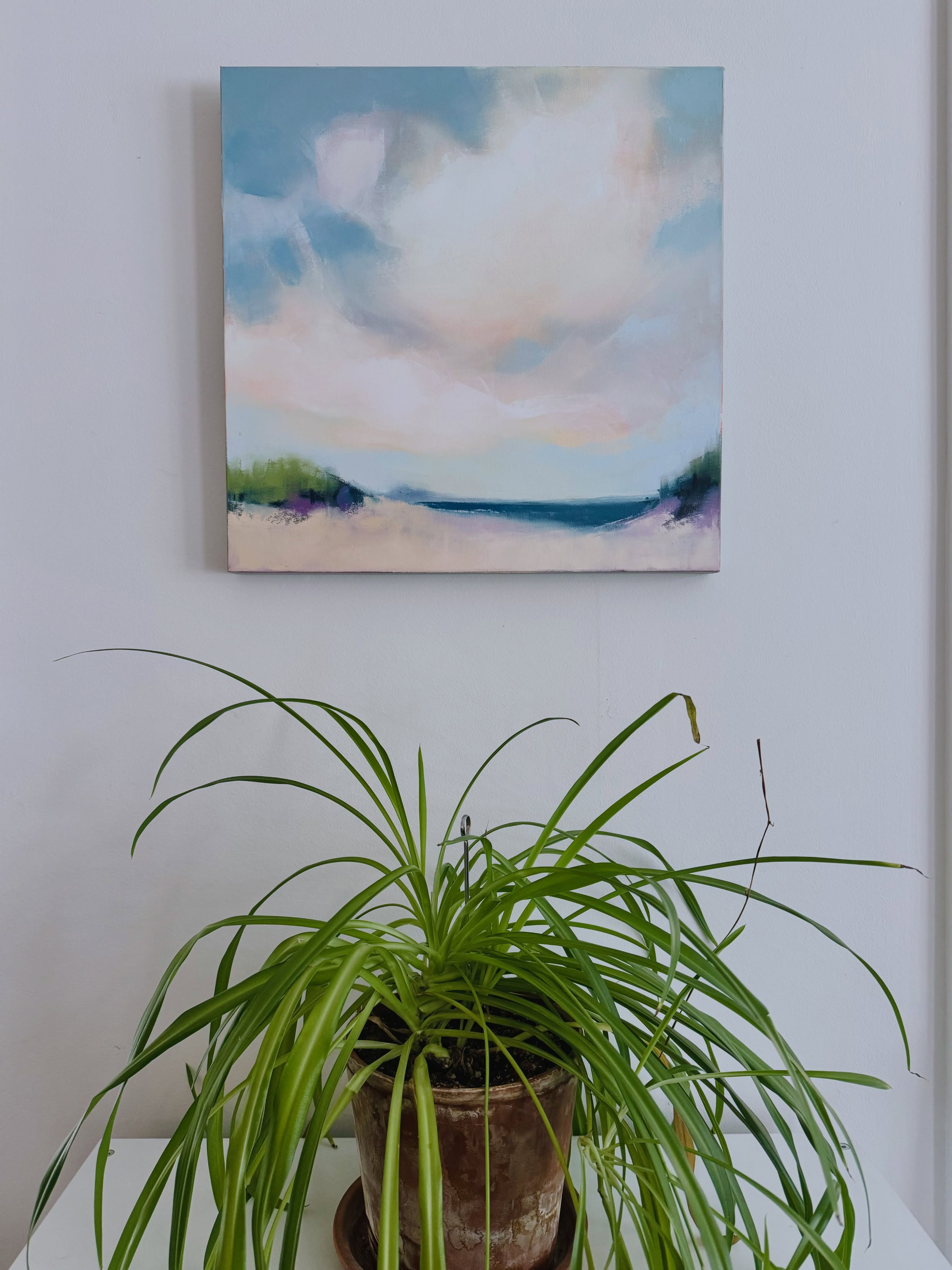 Some of my favorite pieces by Carrie Megan that are available. I love how these landscapes instantly make a space feel warmer and more lived in…calm, layered, and easy to get lost in.
Definitely the kind of pieces that work in just about any room. Which one is your favorite?
See them all on the JMS website!
#LandscapeArt #BostonArtist #CollectedHome #JennerMcGinnStudio