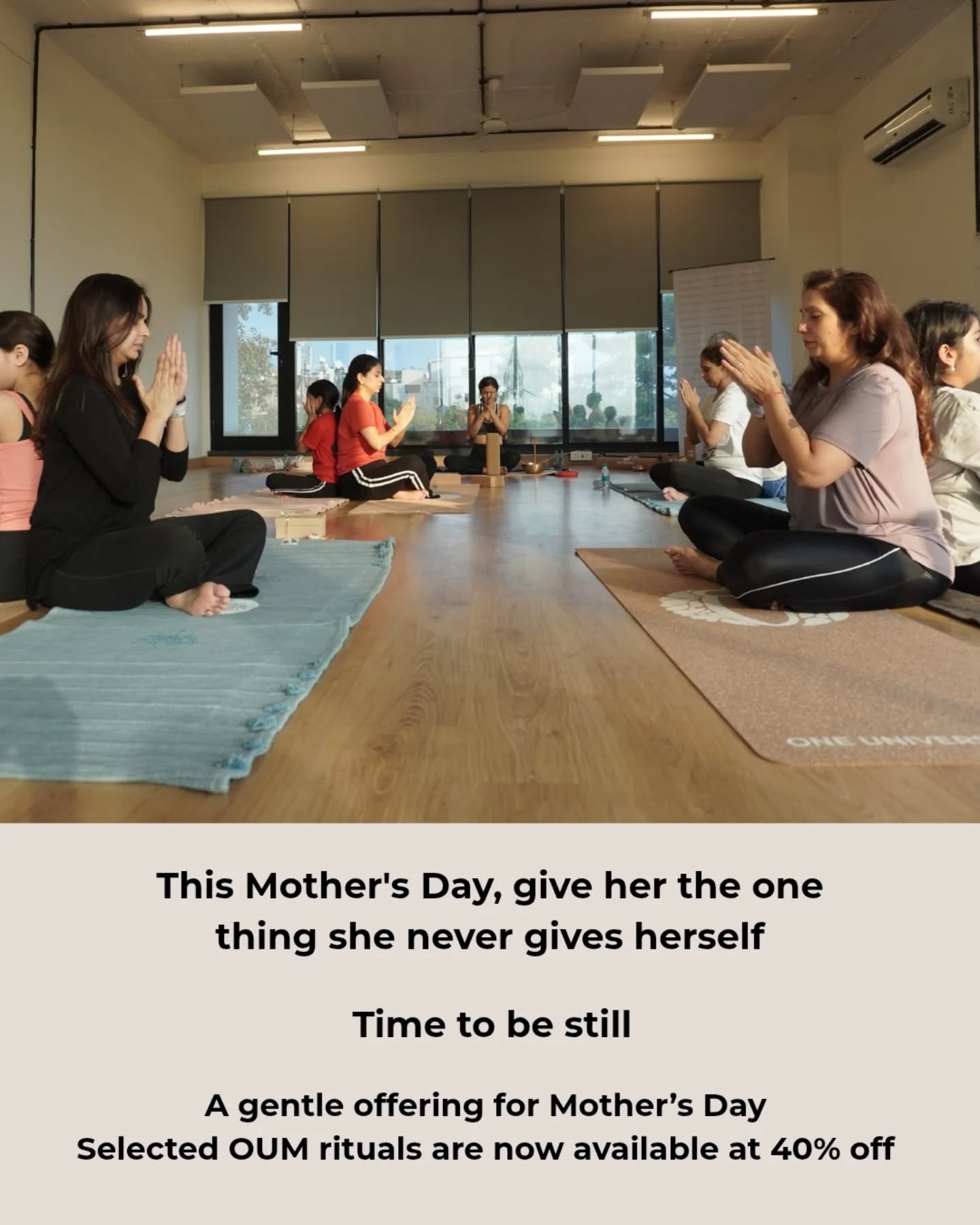 She gave you life.
And spent the rest of hers giving you more.
This Mother’s Day, give her the one thing she rarely gives herself
a moment to pause.
To breathe.
To simply be.
Tag the woman who taught you what love looks like in everyday rituals.
#oum #mothersday #gifting #oumrituals #oneuniversemantra