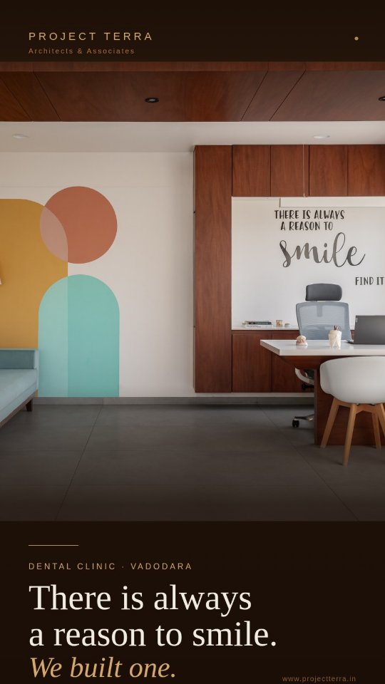 Between precision and comfort—
a space that softens the clinical,
and restores a sense of calm in care.
Designed for @ The Perfect Smile Dental Clinc, Vadodara : @fora_h_patel @perfectsmiledentalclinic_27
.
.
.
.
#DentalClinicDesign #HealthcareArchitecture #ClinicDesign #InteriorArchitecture #architectureindia