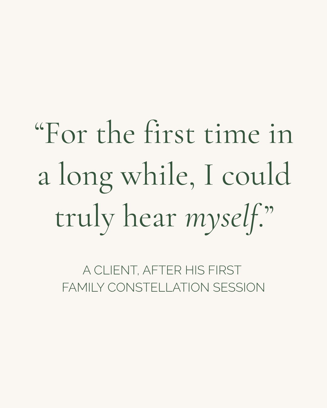 There are fears that were never yours.
Patterns that didn’t start with you.
Burdens that were never yours to carry.
Family constellations is the work of seeing where these things come from and gently returning them to where they belong.
This is one client’s experience.
Read through the slides and see if something in it speaks to you.
If it does, I’d love to connect.
You can join me at an in-person workshop or book an individual session, just send me a message.