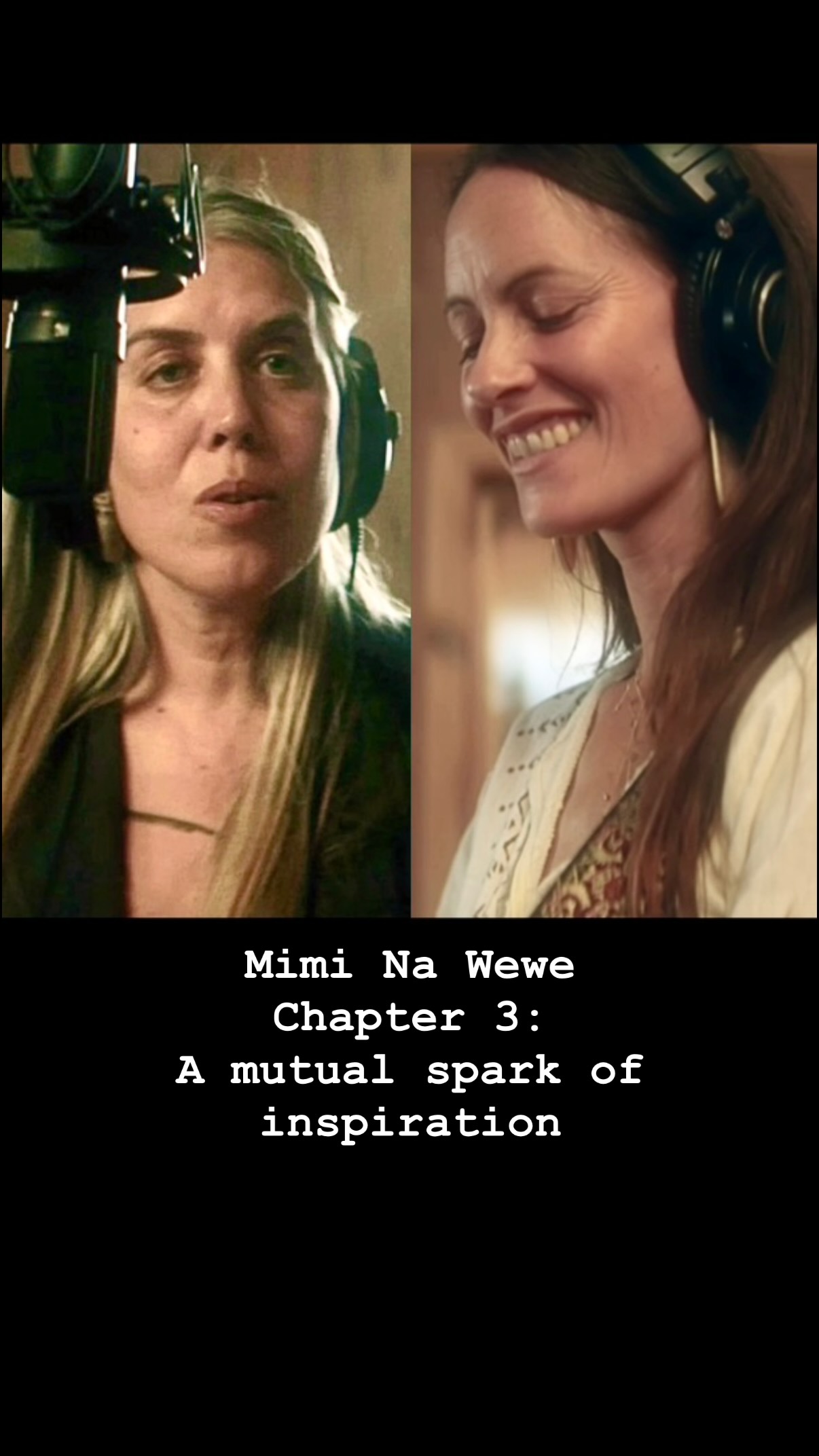 Chapter 3 - A mutual spark of inspiration -
Two singers meet..
The continued story of upcoming release ‘Mimi Na Wewe’
@carrietreemusic & @yael_deckelbaum
Mimi Na Wewe (Me & You). RELEASE DATE MAY 20.
“Along the borders.. across the waters…
Me & You, We’re so different but the same “
Pre-save link in bio ✨
@yael_deckelbaum
@carrietreemusic
#folkduet
#singersongwriters
#femaleharmonies
#acousticmusicians
#upcomingrelease
@_loesswinkels_ @fralalai_ @ellaya_poetry