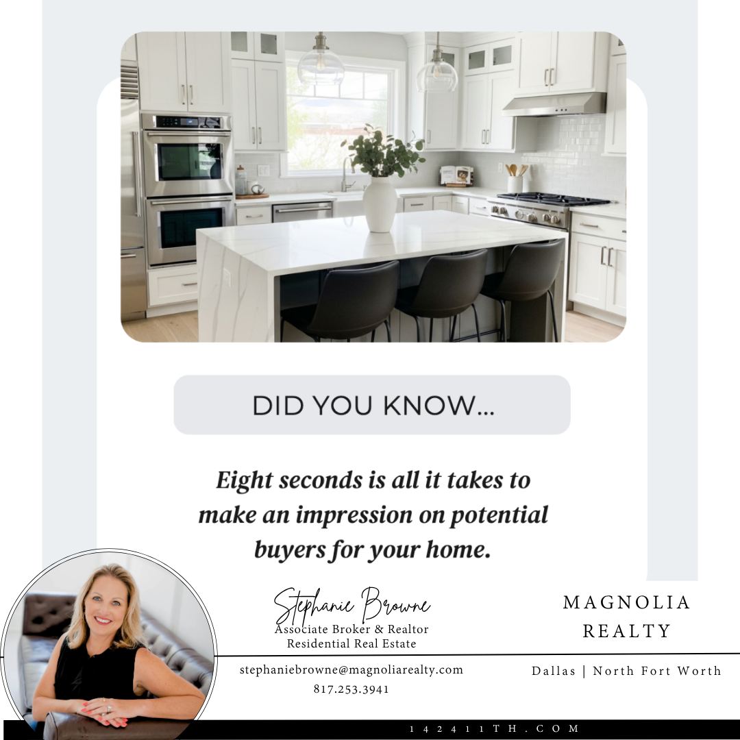 🕗 Did You Know?
On average, buyers form a first impression of your home in just eight seconds!
That means features like curb appeal, lighting, entryway styling, and cleanliness play a major role—before they even step all the way inside.
If you're preparing to sell, focusing on those first eight seconds could make all the difference in how buyers perceive your property.
#HomeSellingTips #FirstImpressions #RealEstateAdvice #StagingMatters #SellWithConfidence