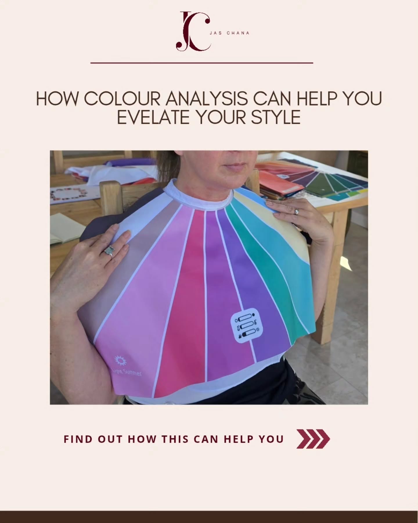 Have you ever wondered how colour analysis can help elevate your style?
Swipe left on the photo above to discover how it can help you. Knowing your best colours can be hugely transformational.
If you are interested in booking a in person colour analysis session then please do get in touch. Express Style & Colour parties are also available for small and large groups.
To book your session email me Jas, hello@hotmail.com
#colouranalysisessex #inpersoncolouranalysis #personalstylistessex