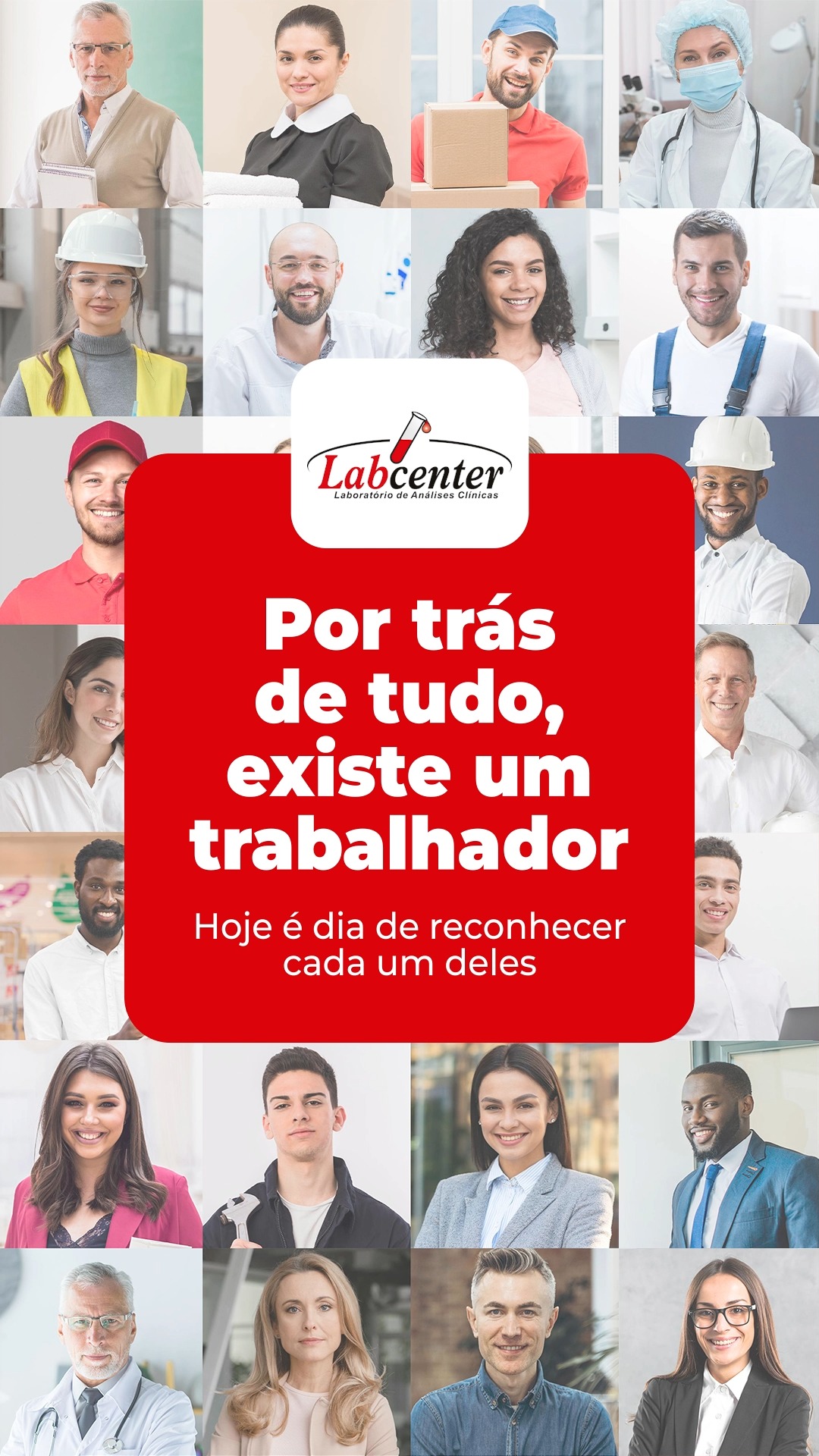 💙 Todos os dias, a nossa rotina só acontece graças ao trabalho de muitas pessoas. E elas merecem o devido reconhecimento por tamanha dedicação, por enfrentarem desafios e contribuírem para o funcionamento da sociedade.
Feliz Dia do Trabalhador! ✨
Para solicitar mais informações, orçamentos ou agendar sua coleta domiciliar, entre em contato com nossa central de atendimento:
🔬Laboratório Labcenter
O diagnóstico precoce salva vidas.
Mantenha exames e consultas em dia!
Central de Atendimento:
📱 (074) 99966-6238 (WhatsApp)
📞 (074) 3622-2518 / 3621-4145
💻 laboratoriolabcenter.com
O laboratório Labcenter conta com diversas unidades para coleta de exames laboratoriais. Confira:
📍 Unidade I - Clínica da Mulher - Jacobina-BA
Av. Dr. J.J Seabra, 275 - Estação
📍 Unidade II - Várzea da Roça-BA
Praça Alfredo Navarro, 25A - Centro
📍 Unidade III - Jacobina-BA
Rua Getulio Vargas, 96 - Centro
📍 Unidade IV - Junco - Jacobina-BA
Rua Gilberto Miranda, 30 - Centro
📍Unidade V - Caém-BA
Praça Dep. Manoel Novaes, s/n, Centro