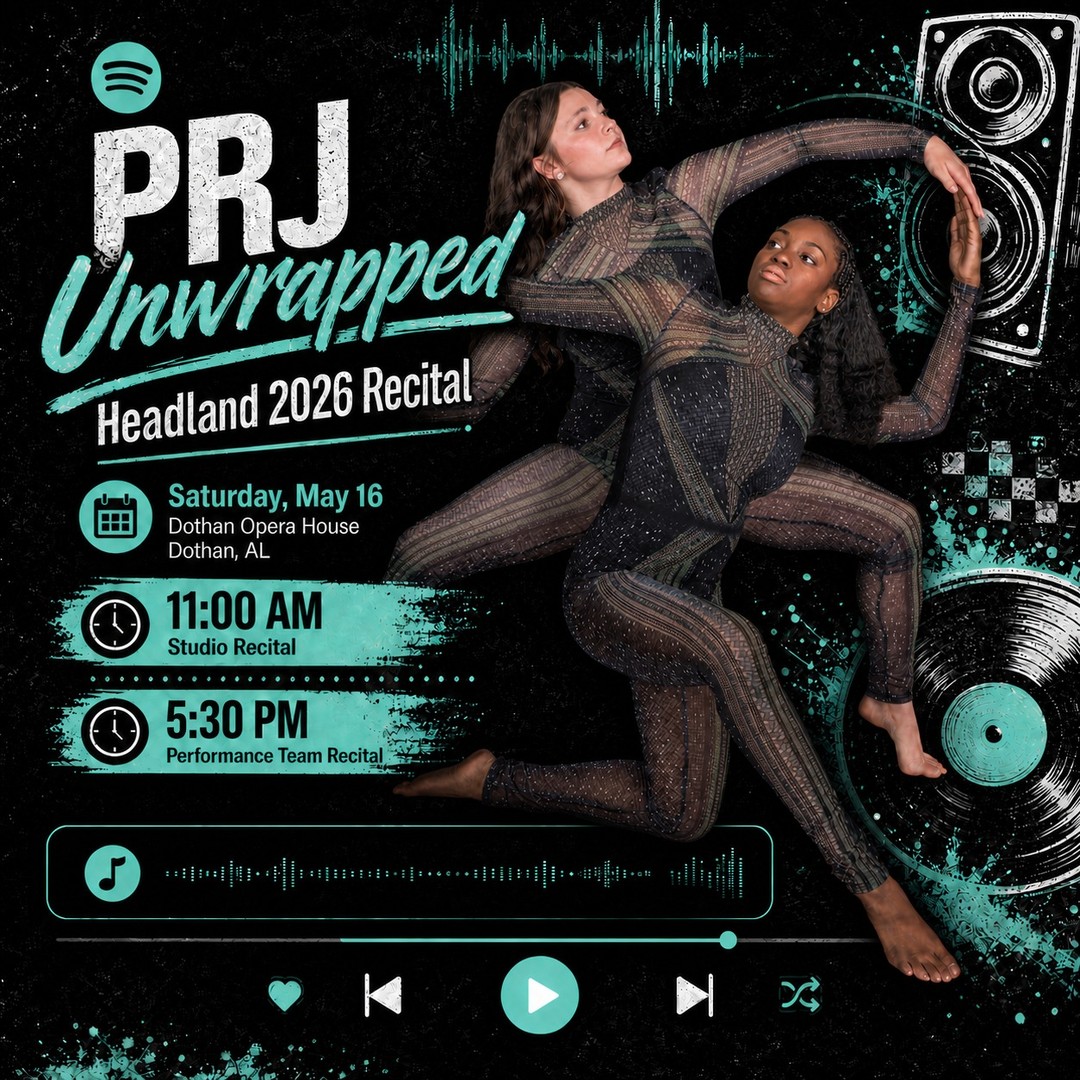 Headland, recital day is almost here! 🎁🎶
Our dancers are getting ready for PRJ Unwrapped on Saturday, May 16 at the Dothan Opera House, and we cannot wait to see them take the stage.
We have two shows this year, so make sure you grab tickets for the correct recital:
11:00 AM Studio Recital
This show includes Creative Movement, 4-5 Combo, 6-9 Combo, Homeschool Ballet, Intermediate classes, and Advanced classes.
🎟 Tickets:
Click the link in our bio!
5:30 PM Performance Team Recital
This show features our Headland Performance Team dancers.
🎟 Tickets:
Click the link in our bio!
📍 Dothan Opera House
115 N St Andrews St
Dothan, AL 36303
These kids have worked so hard, and we would love to fill the Opera House with people cheering them on. Come help us celebrate a season full of growth, confidence, and a whole lot of dance. 💙
#PRJUnwrapped #PattiRutlandJazz #PRJHeadland #DanceRecital #DothanOperaHouse