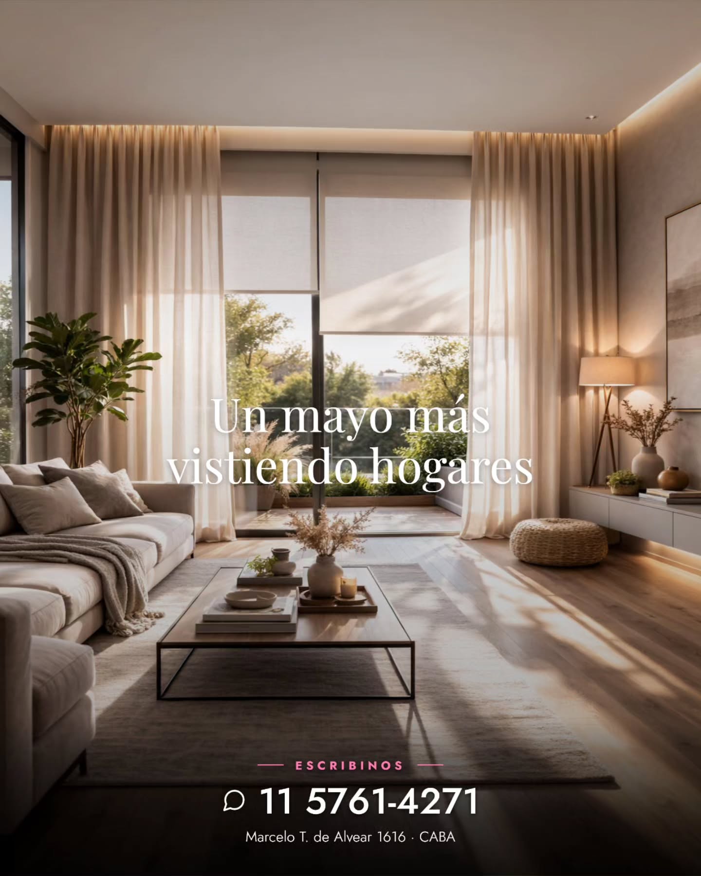 Mayo se va y nos quedamos con cada casa que vistimos este mes.
Gracias a cada familia que nos confio sus ventanas, sus livings y su descanso. A los clientes nuevos: bienvenidos. A los de siempre: gracias por seguir eligiendonos.
📲 11 5761-4271
📍 Marcelo T. de Alvear 1616 — CABA
🕒 Lun a vie de 10 a 19 hs
.
.
.
#cortiblanc #cortiblanc #cortinasamedida #decoracion #interior