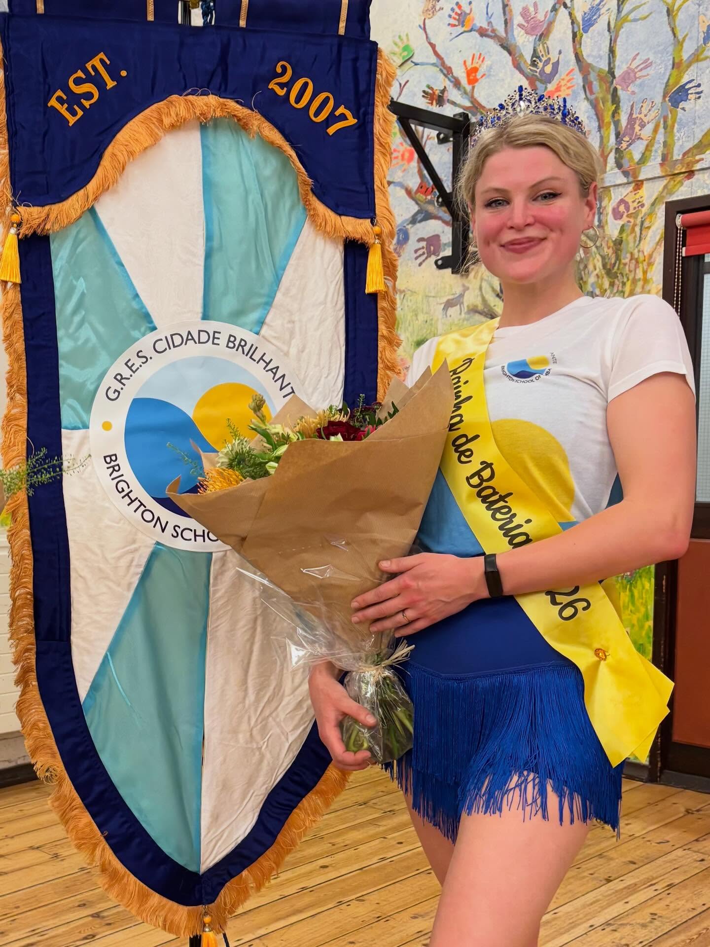 Congratulations to Ruth at being crowed our Rainha de Bateria (Queen of the Drums) for 2026 - we look forward to your amazing energy and dance steps driving the bateria over the next 12 months. Well deserved! Obrigado y beijos! Xx