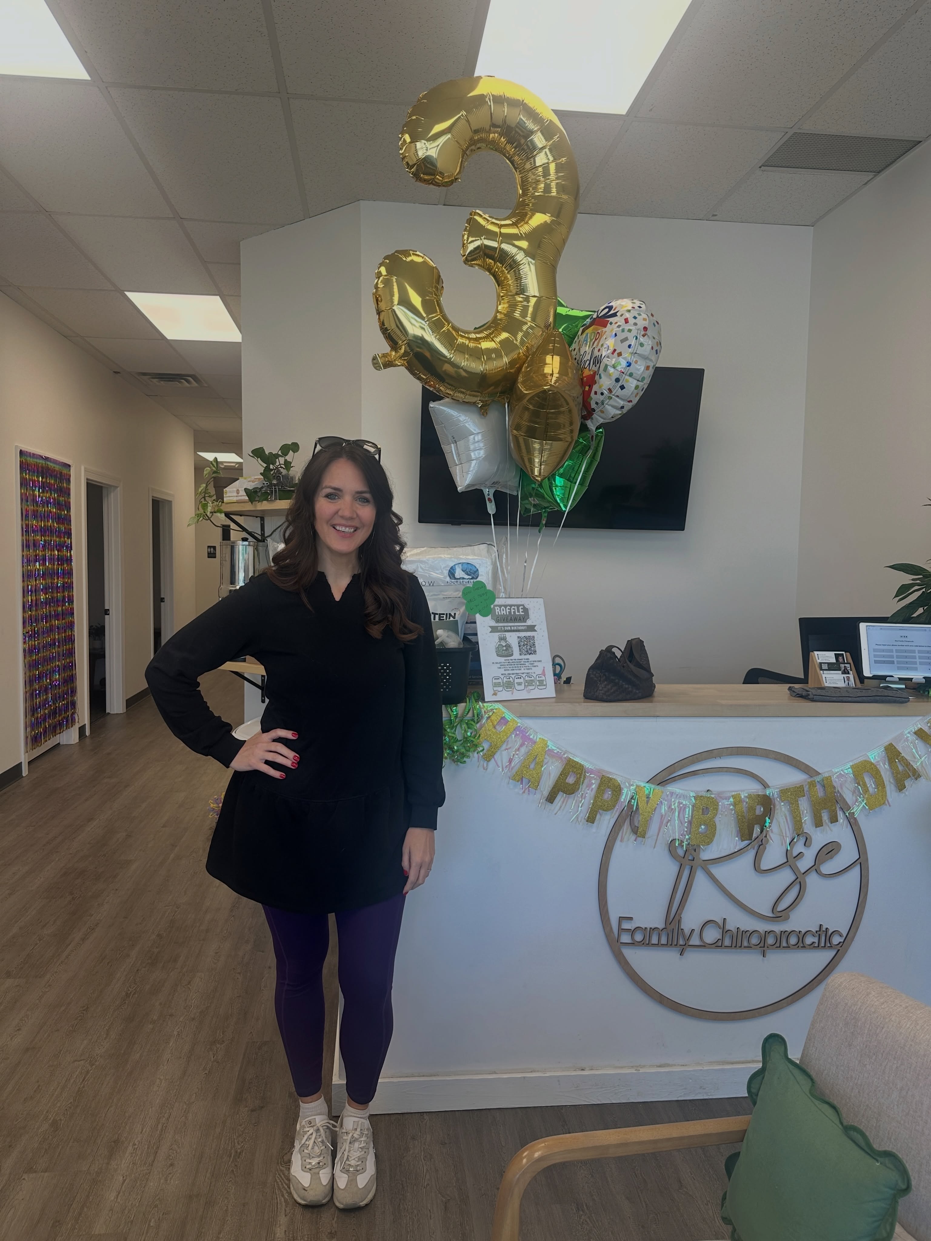 Happy birthday @risefamily_chiropractic ! So grateful for you keeping me in line! 😘♥️