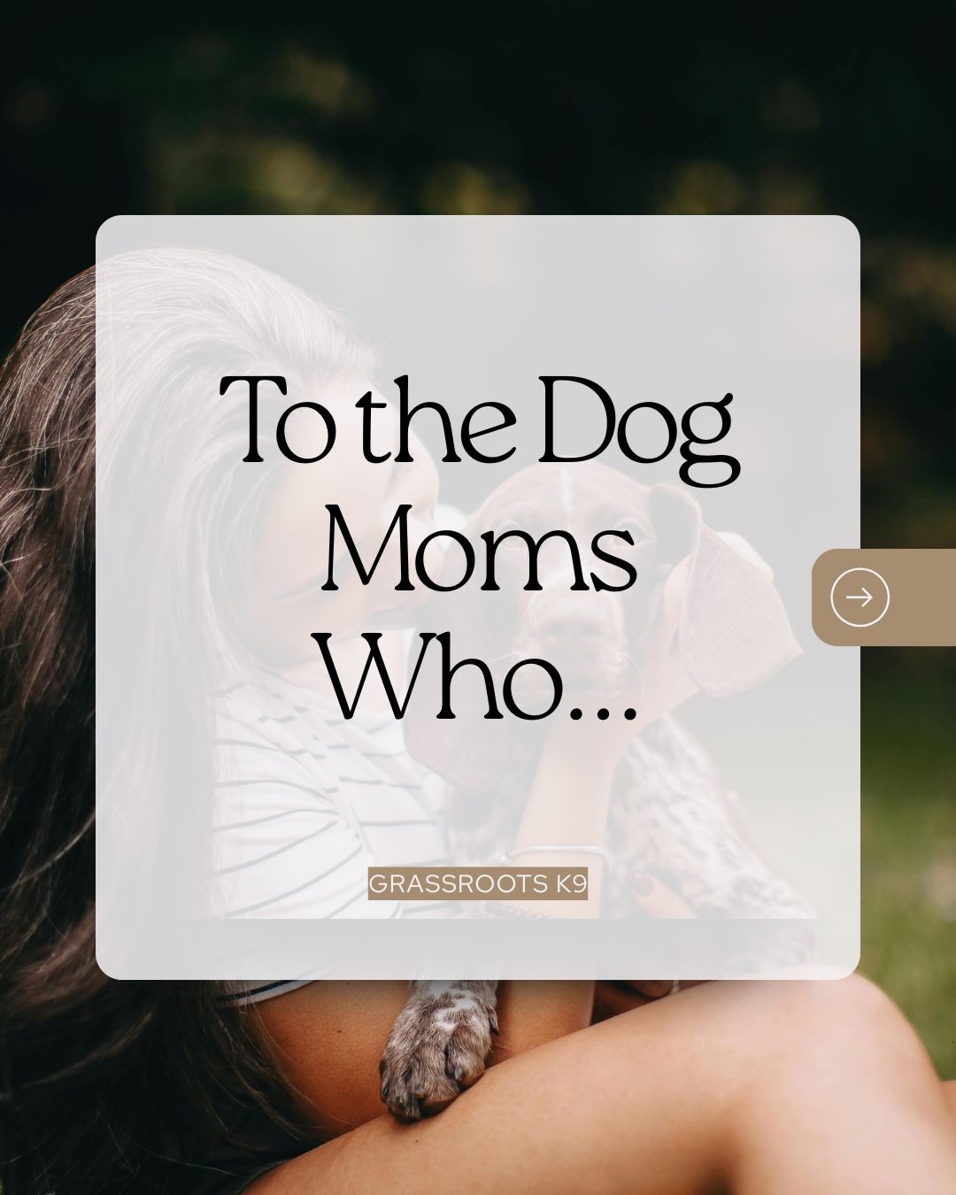 Dog moms get it. 💛
The early mornings.
The muddy paw prints.
The endless lint rolling.
The training sessions squeezed into busy days.
The celebrating of the tiny wins nobody else notices.
They understand that raising a good dog takes patience, consistency, structure, and a whole lot of love.
And somehow… even after the chaos, the hair, the barking, and the shredded toys — they still wouldn’t trade it for the world.
To all the dog moms showing up every single day for their dogs: Happy Mother’s Day from Grassroots K9. 🐾 #happymothersday