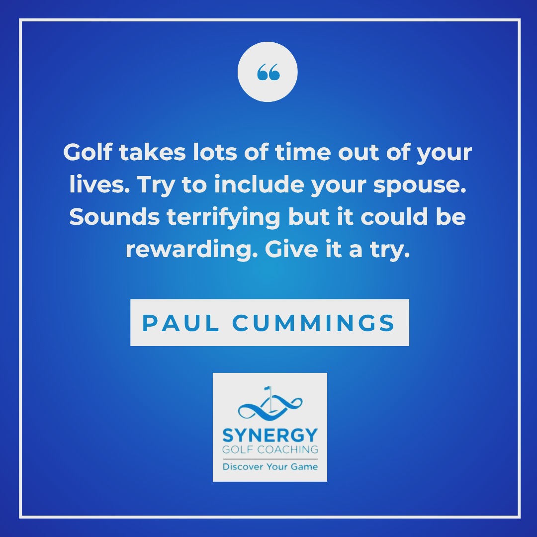 Stay with me on this one... Including your wife, husband, or whatever can really help your golf life. It can be a really good way to enjoy each other and bring the kids too.
#synergygolf365 #golfphilosophy365 #coaching #teaching #askbetterquestions #golfing #golf #golfer #golfcoach #golflife #golfswing #instagolf #golfstagram #golfers #golfaddict #golfislife #golftips #golfpro #lovegolf #golflifestyle #golfcoach #golfisfun