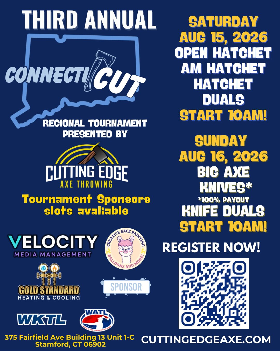 🗓️🚨IT’S THAT TIME!!! The Third Annual connectiCUT regional tournament sign-ups are LIVE! Use code EARLY for 10% by June 12th. Get in early, and don’t miss this opportunity for some totally awesome summer throwing!!! #watl #wktl #tournament #connecticut #stamford