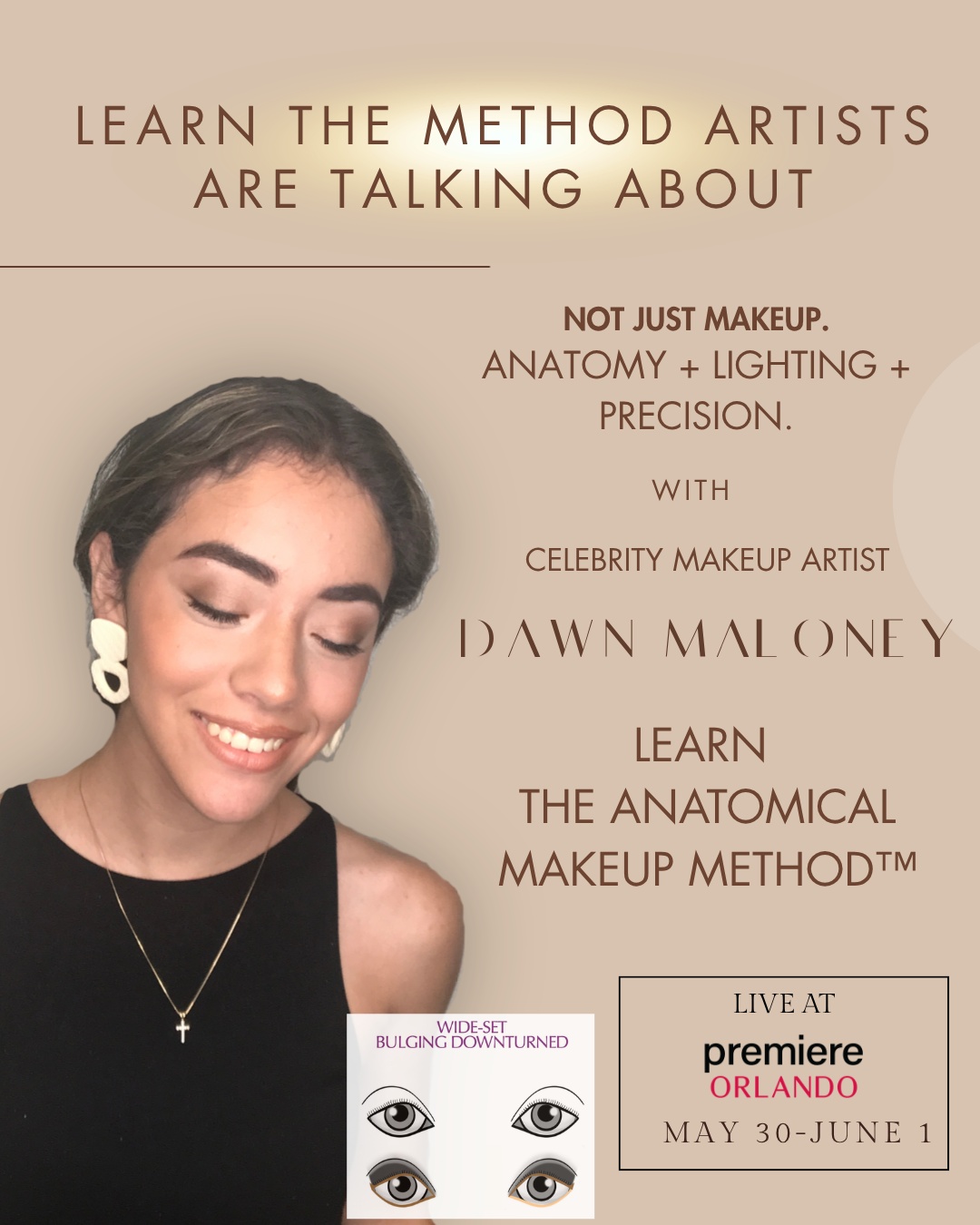 Join MakeupClasses.com at Premiere Orlando 2026, May 31st–June 1st!
We’re bringing three exclusive, high-level education classes designed to elevate your artistry and give you a true blueprint for precision makeup application:
Saturday 11:30 AM – 12:30 PM
32 Eye Combinations: Create Perfect Eye Makeup on Every Client
Sunday 11:30 AM – 12:30 PM
50 Face Shapes, 36 Lip Combinations, 32 Eye Combinations — Your Blueprint for Success
Sunday 9:30 AM – 10:30 AM
Anatomical Makeup Class: Unlock the Art of Precision Makeup Application
Learn how to truly analyze, customize, and master makeup on every face you work on.
#MakeupClasses #PremiereOrlando2026 #MakeupEducation #MakeupArtistTraining #ProMUA #BeautyEducation #AdvancedMakeup #MUACommunity #MakeupArtistLife #BeautyIndustry #DawnTilDuskCosmetics