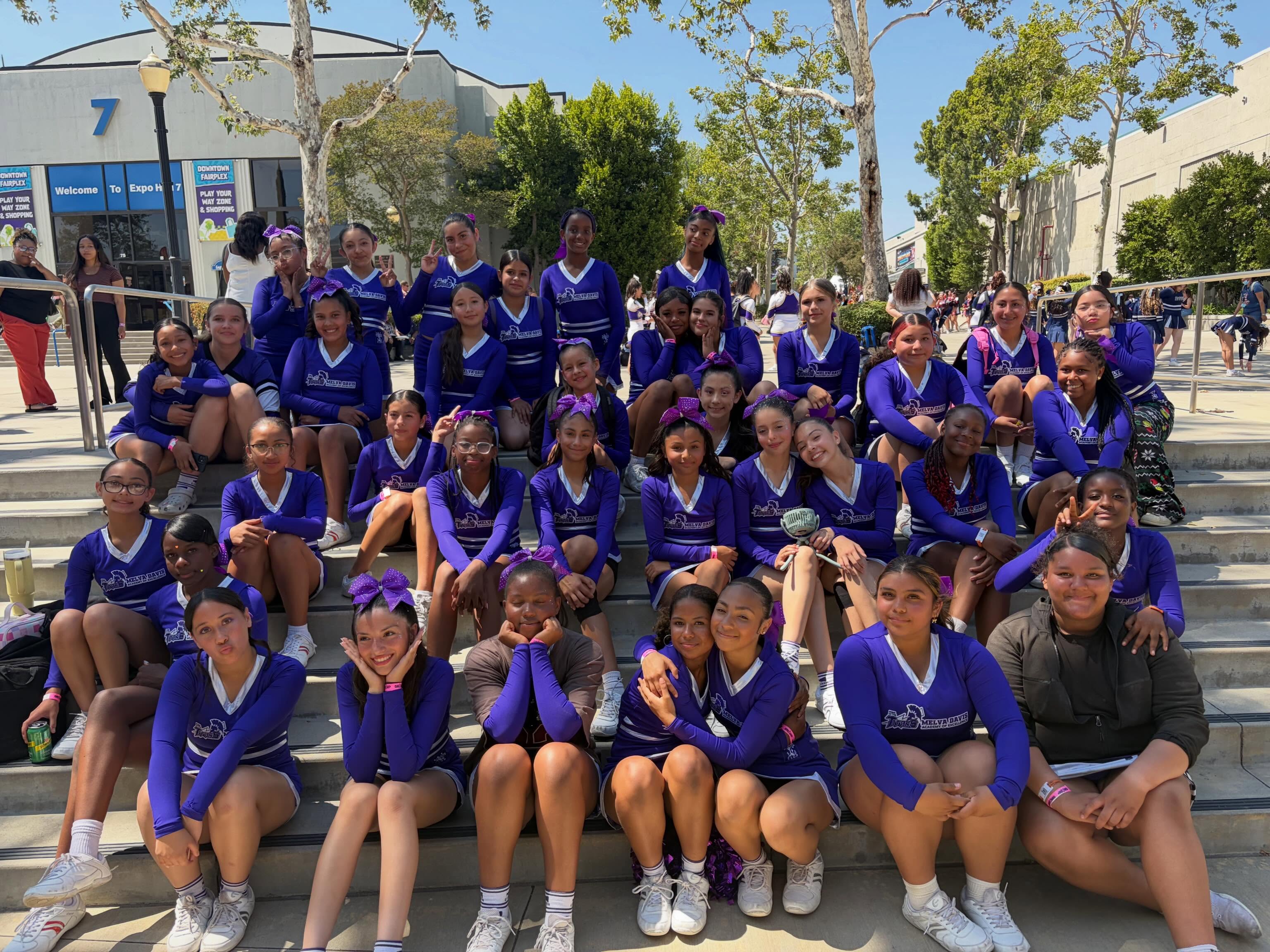 📣Let’s go Titans Cheer📣💜
Melva Davis Cheer competed in the SHARP Cheer competition this past Saturday at the LA County Fairplex. They took home 1st place Overall Division Winner, 1st place Show Cheer Non-Tumbling, and 2nd place Show Cheer Tumbling. Congrats Lady Titans!
@adelantoesd @marcovillegas590
#Cheerleading
#ActionYouthAmerica #AfterSchoolProgram #AESD #AdelantoElementarySchoolDistrict