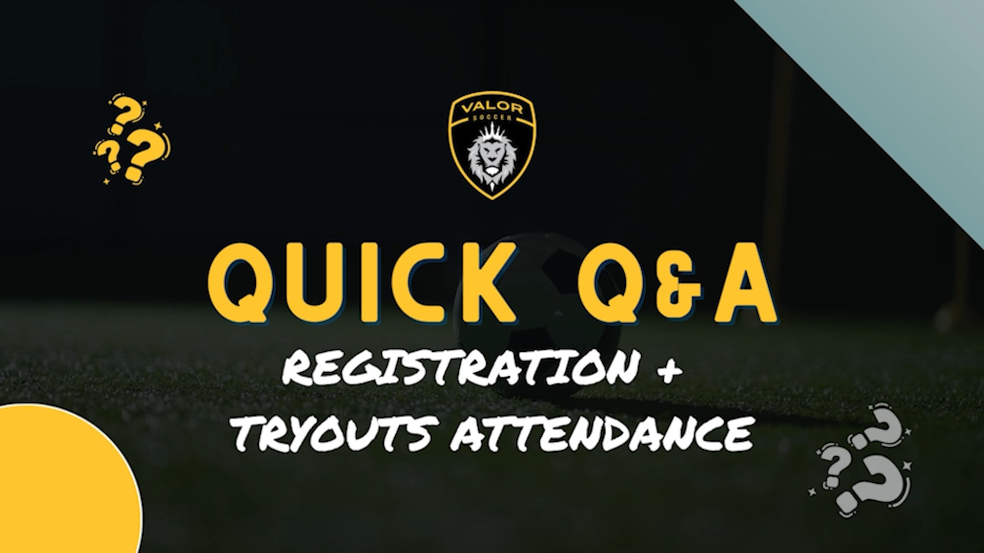 Part 3 of our Tryout Q&A is up!
Ray & Jasmin walk through registration and tryout logistics, including how to register your player, what fees to expect, and answers to common questions around tryout attendance.
If you're getting ready for tryouts, this is a helpful one to make sure you're set before stepping on the field! #SpringTryouts #WeAreValor #ValorPride
Looking for more information on tryouts or to register your player? Visit our webiste ➡ www.valorsoccer.com/tryouts