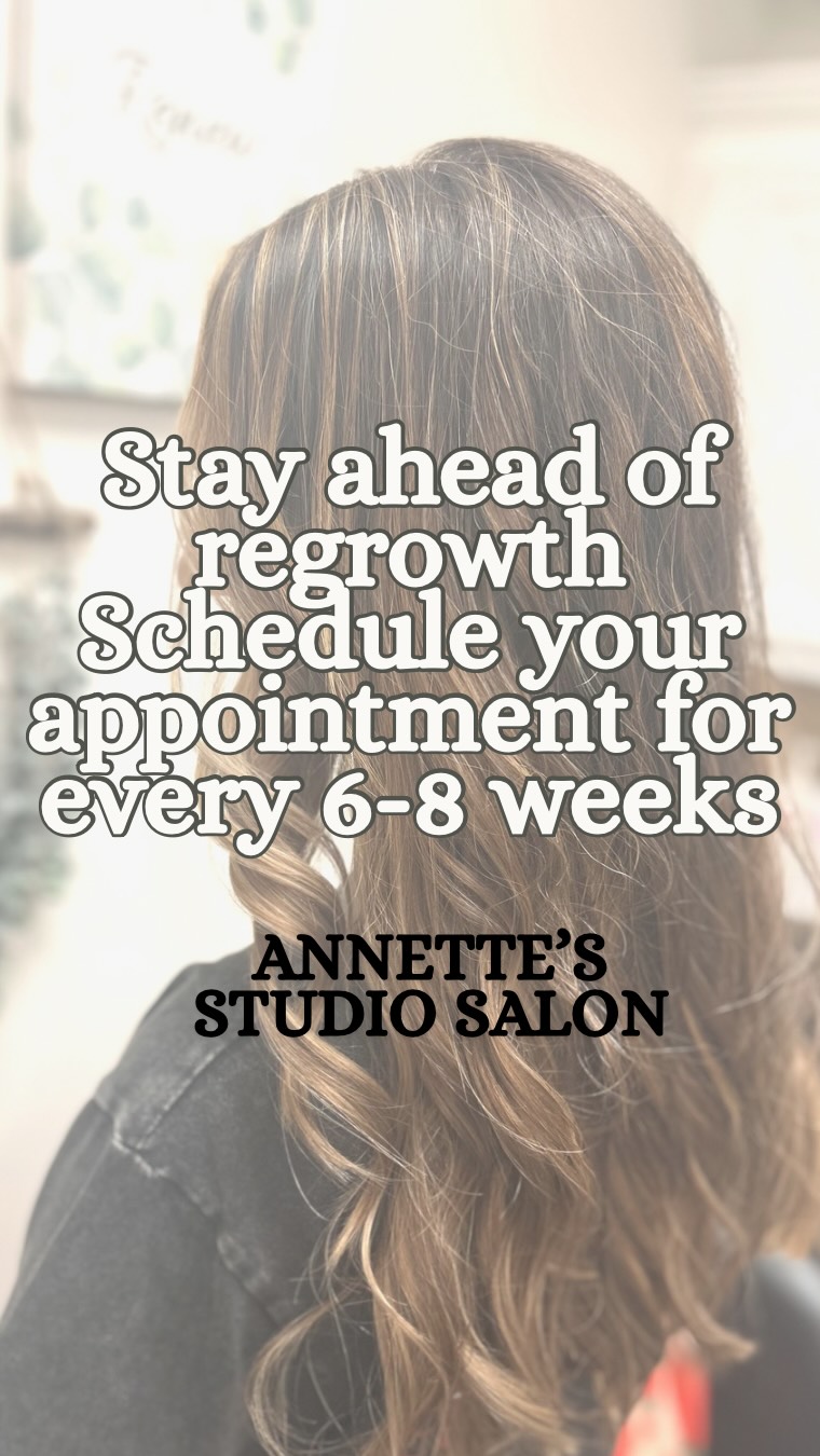 She loved her color! But those pesky little roots had grown out, so she came in for a quick retouch to get the life brought back into her hair!
Root touch-ups serve as the way to refresh your roots, blending new growth or this pesky grays for previously colored hair โจ
For those who prefer a consistently polished look, a 6โ8 week maintenance schedule is the most effective way to stay ahead of regrowth
Root Color Retouch $130