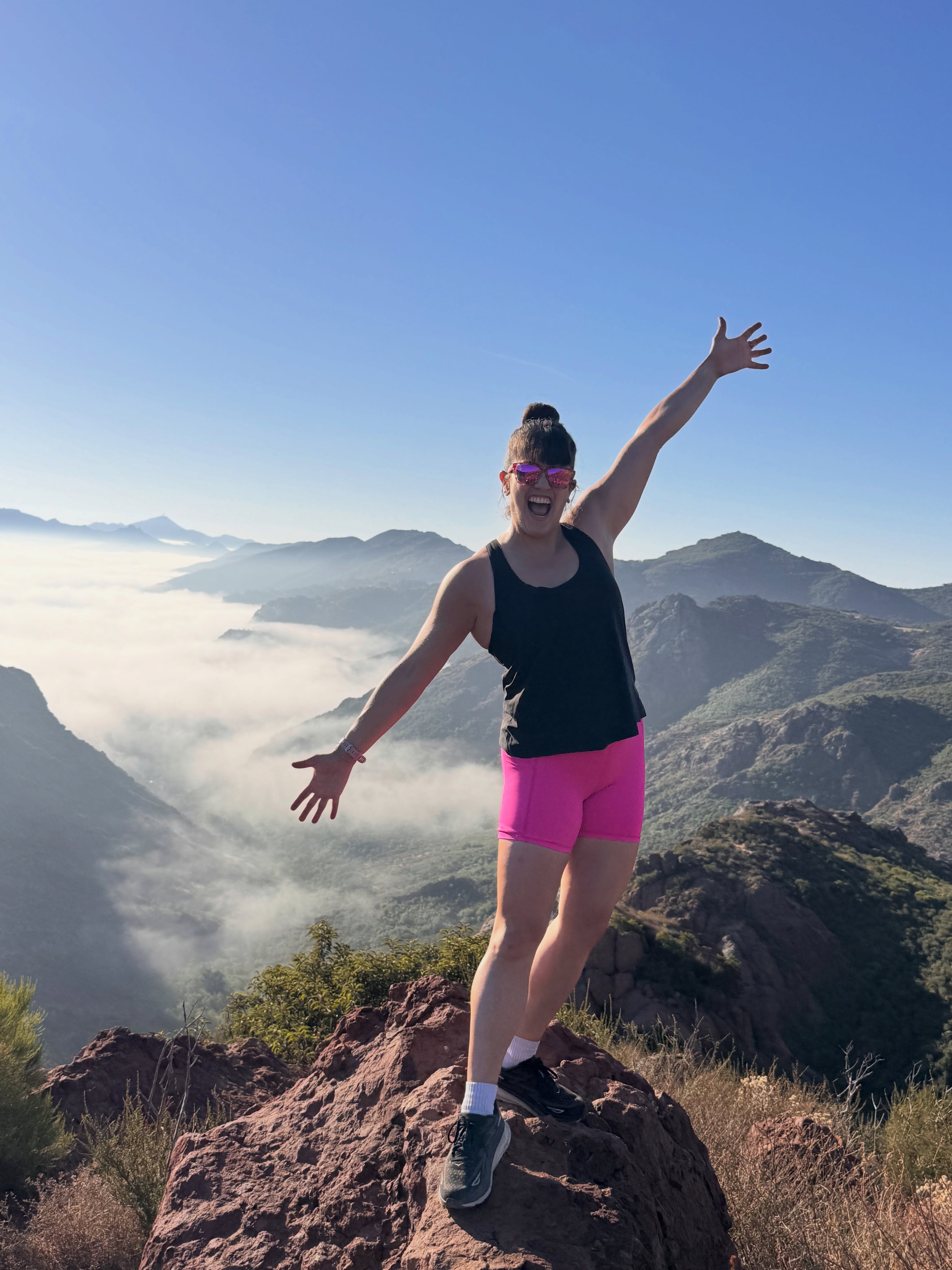 And some days you wake up at 4:45 AM to feel like you’re on top of the world with your running group