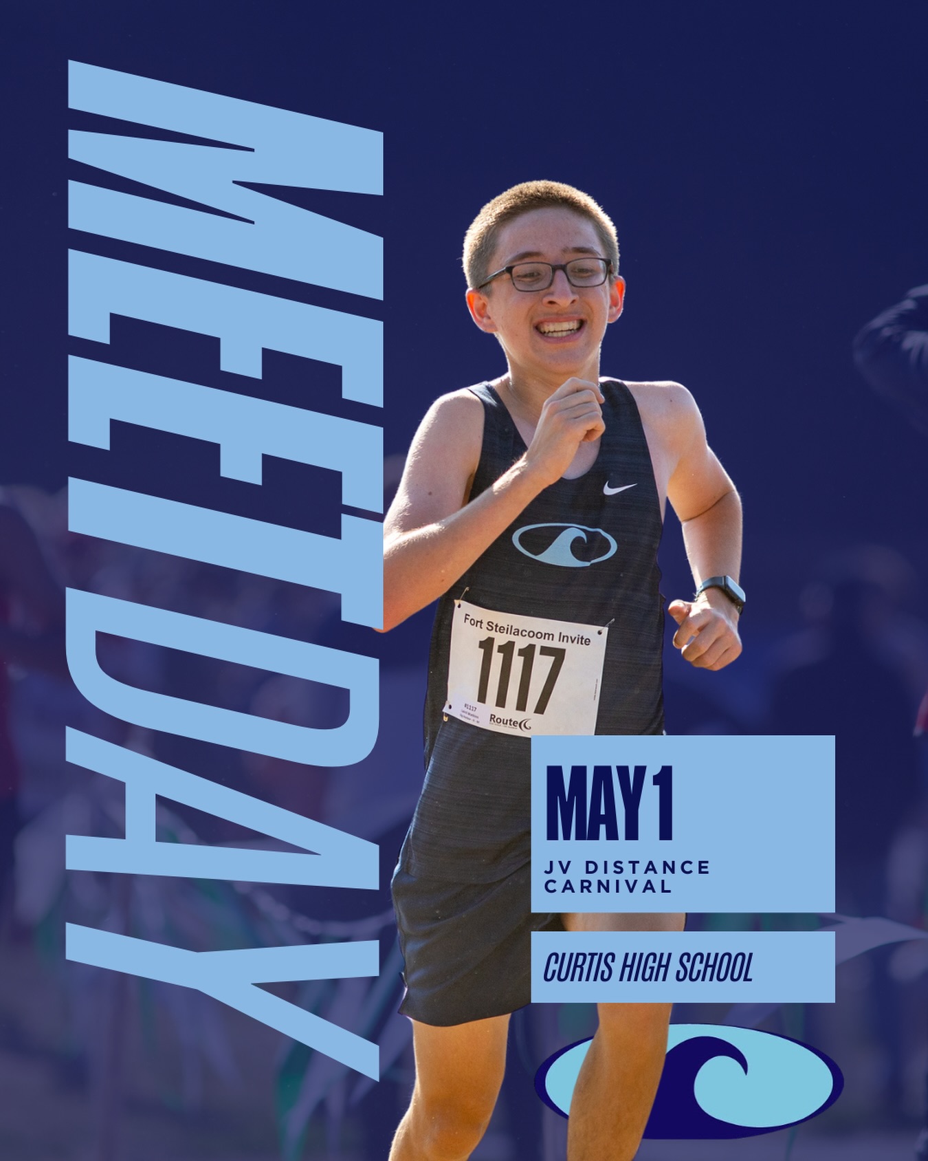 Our Distance Squad takes to the track at Curtis High School tonight!
A beautiful night for some racing!