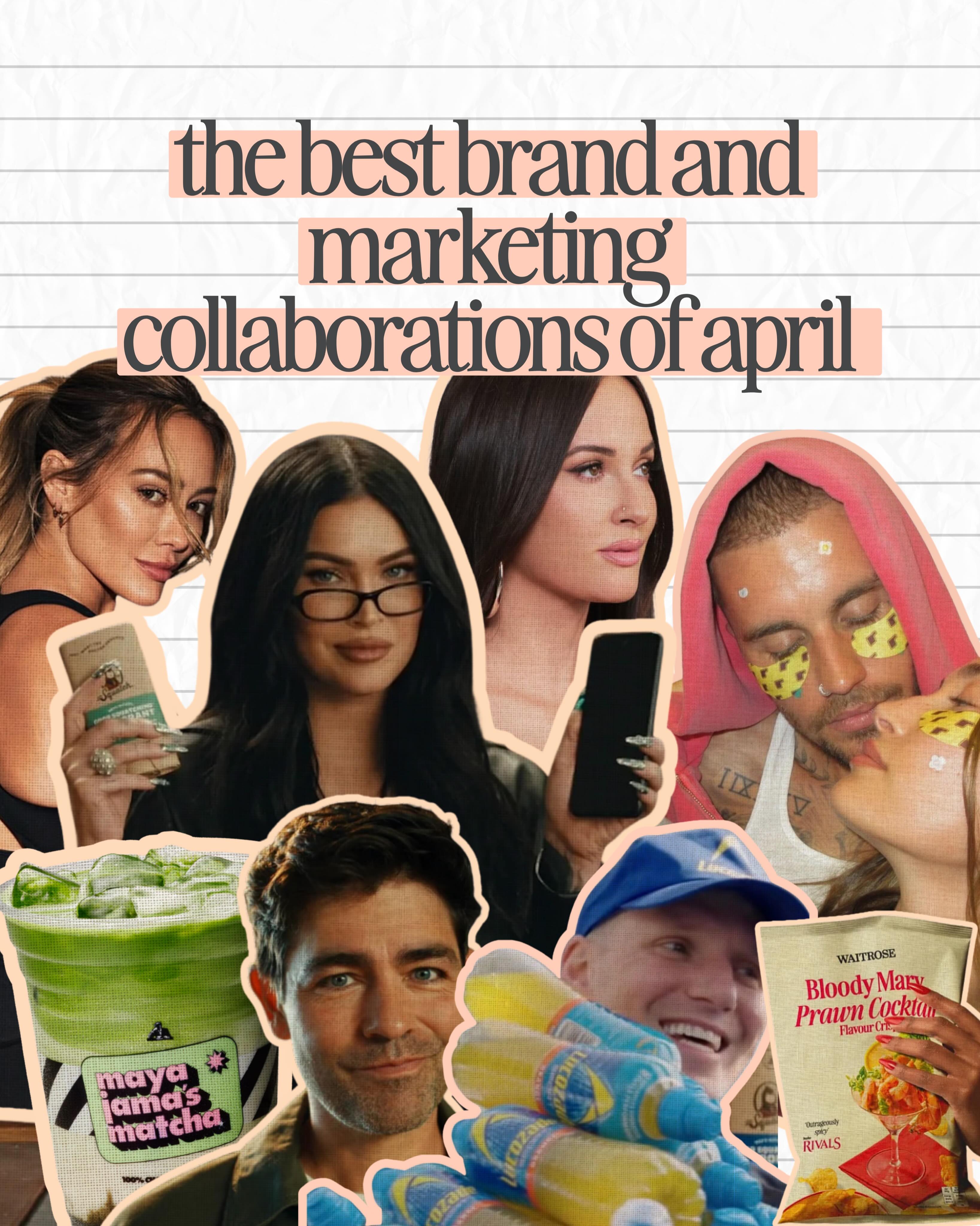 Here are some of the best brand and marketing collaborations from April:
📼 Waitrose x Disney+ launched a nostalgic 80s-inspired food range for Rivals
💪 Hilary Duff partnered with Ladder to champion the “stronger, not smaller” fitness philosophy.
🚗 Porsche teamed up with Pixar to create bespoke 911 models inspired by Woody, Buzz Lightyear and Jessie.
👗 Depop collaborated with Kacey Musgraves to donate pieces from her personal wardrobe to support The Young Centre for Immigrant Children’s Rights.
🩴 Havaianas released a collaboration with The Devil Wears Prada 2 with a campaign encouraging us to swap heels for flip-flops.
👖 Victoria Beckham officially launched her collaboration with Gap.
🥒 Burt’s Bees x Grillo’s Pickles released a limited-edition pickle-flavoured lip balm.
🍵 Maya Jama partnered with Joe & The Juice to launch “Maya Jama’s Matcha”.
🎤 Rhode officially announced a collaboration with Justin Bieber.
🧼 Megan Fox starred in Dr. Squatch’s campaign as the head professor of “The F.O.X.” (Foundation for Odor Excellence).
😎 Frame created a collection with Alexandra Leclerc.
🚢 Virgin Voyages and TikTok launched one of the biggest creator activations we’ve seen in a long time.
☕ Starbucks brought back Adrian Grenier for a playful update on Nate from The Devil Wears Prada.
✨ Good American announced its third collaboration with Dolly Parton.
🍽️ Goop Kitchen partnered with Uber Eats and Vogue on a Met Gala watch-party meal.
⚽ Blackpool FC teamed up with Drinkaware and Budweiser Brewing Group to promote moderation on matchday.
🏃 Lucozade brought Jamie Laing to Mile 23 to motivate London Marathon runners.
Any we’ve missed?