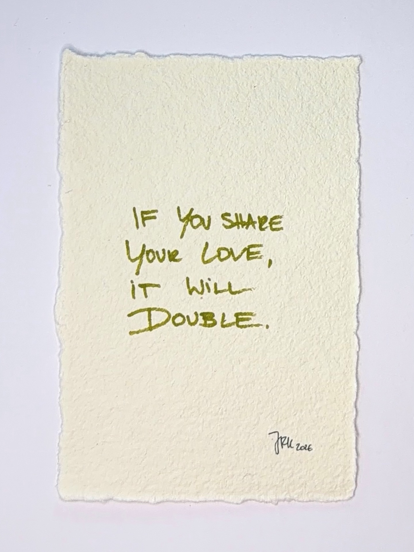 If you share your love… always!
#studiojfk #artquote #art #poem #love