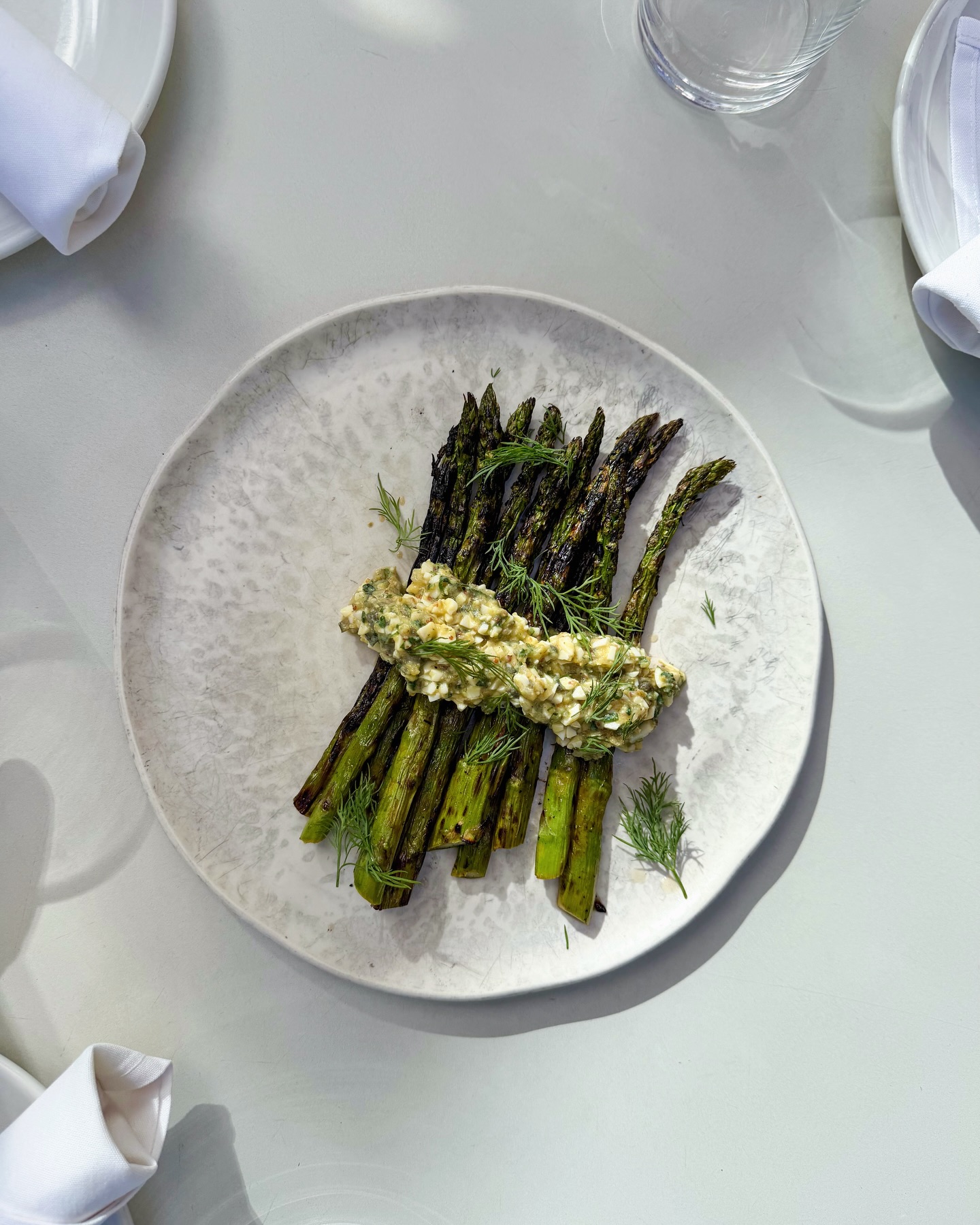 Grilled asparagus just feels like spring on a plate.