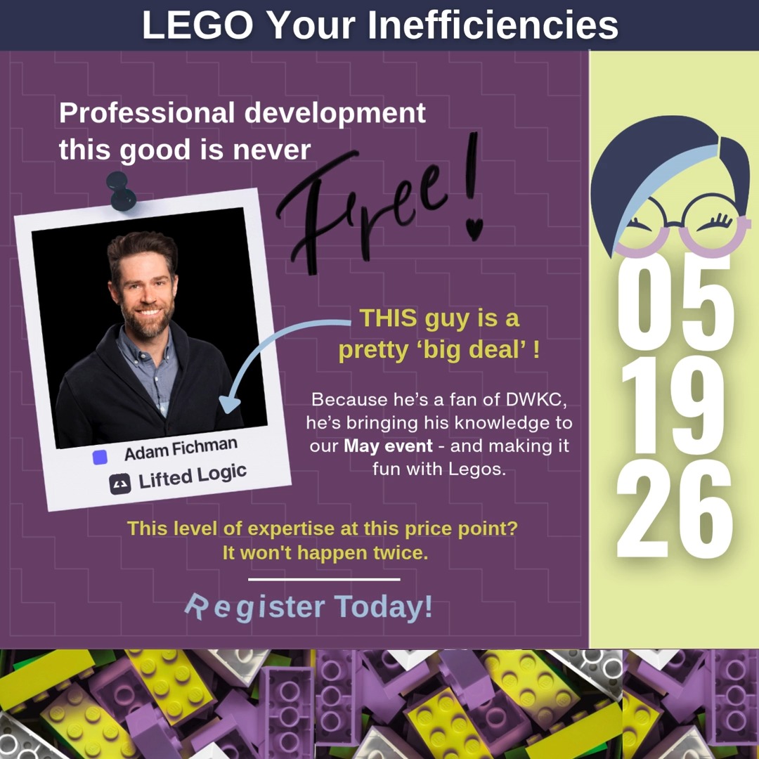 Meet our May speaker. Then go register. ๐ฅ๐ถ๐ด๐ต๐ ๐ป๐ผ๐. ๐โโ๏ธ ๐
Once-in-a-lifetime opportunity. No exaggeration.
๐๐ฑ๐ฎ๐บ ๐๐ถ๐ฐ๐ต๐บ๐ฎ๐ป, founder and owner of @lifted_logic, has worked with Google, Tesla, LEGO, and more โ and he's bringing his expertise to our May event for just $15 a ticket.๐๐ผ๐บ๐ฝ๐ฎ๐ป๐ถ๐ฒ๐ ๐ฝ๐ฎ๐ ๐๐ต๐ผ๐๐๐ฎ๐ป๐ฑ๐ ๐ณ๐ผ๐ฟ ๐๐ต๐ถ๐. ๐ช๐ฒ'๐ฟ๐ฒ ๐ป๐ผ๐ ๐ฒ๐๐ฒ๐ป ๐ฐ๐น๐ผ๐๐ฒ ๐๐ผ ๐๐ต๐ฎ๐.
Run - don't walk - to register now ๐
https://www.digitalwomenkansascity.org/events-1/may2026-lego
#DWKC #Lego #LeanSixSigma #WomenSupportingWomen #ContinuousLearning #KCNetworking