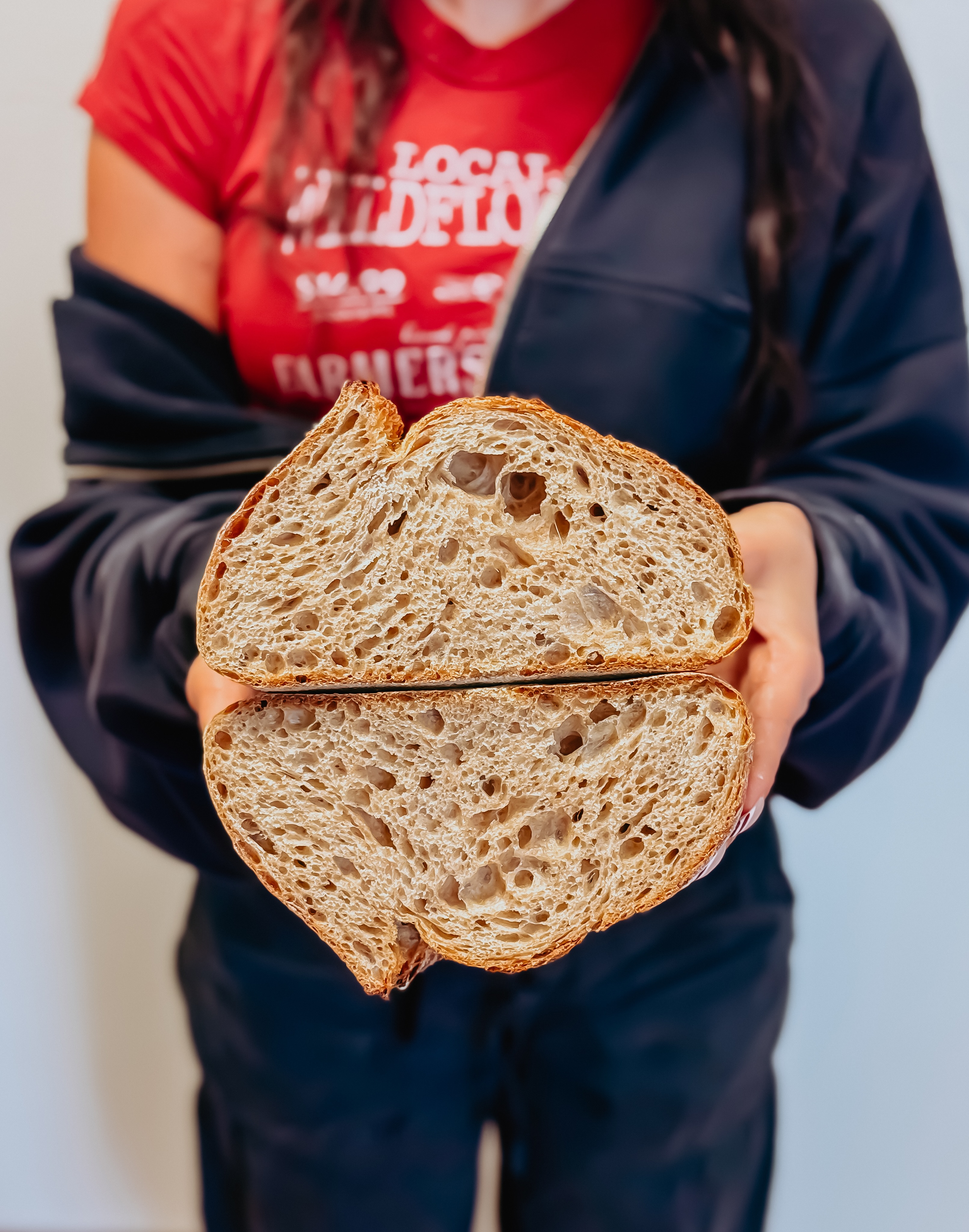 Just a little crumb flex on today’s Red Fife batard 💪 #mediterrabakehouse #redfife