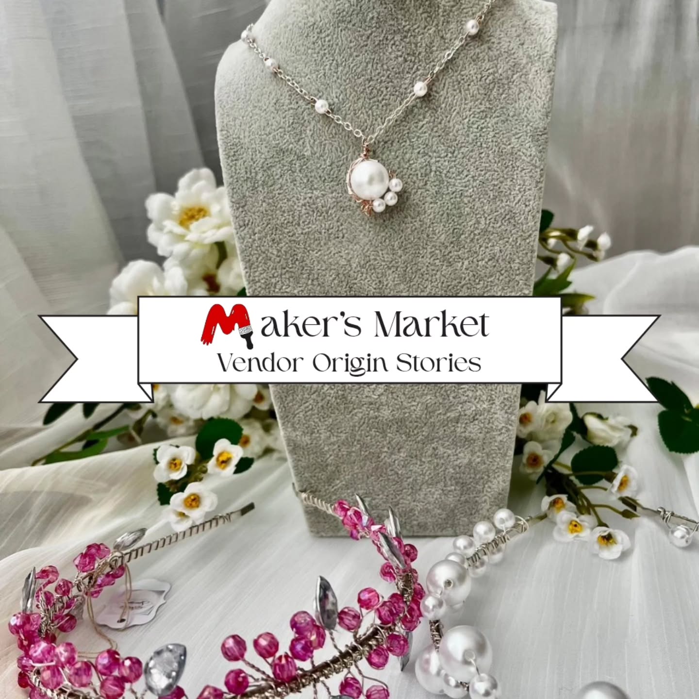 Spovision
@spovisoin
"My journey began with a passion for turning pearls and crystals into wearable art. I created my brand to bring elegance and handmade magic to your special moments."
Maker's Market
3069 Dundas St W
Open daily 11 am to 6 pm
www.makersmarketstore.com
#handcrafted #toronto #handmadejewelry #makersgonnamake #junctionto