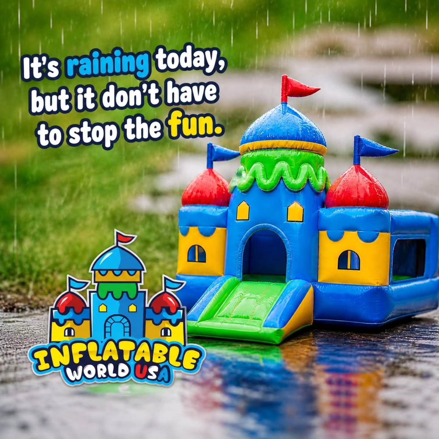 A little rain never stopped the fun around here, just adds to the adventure.
#FunStartsHere