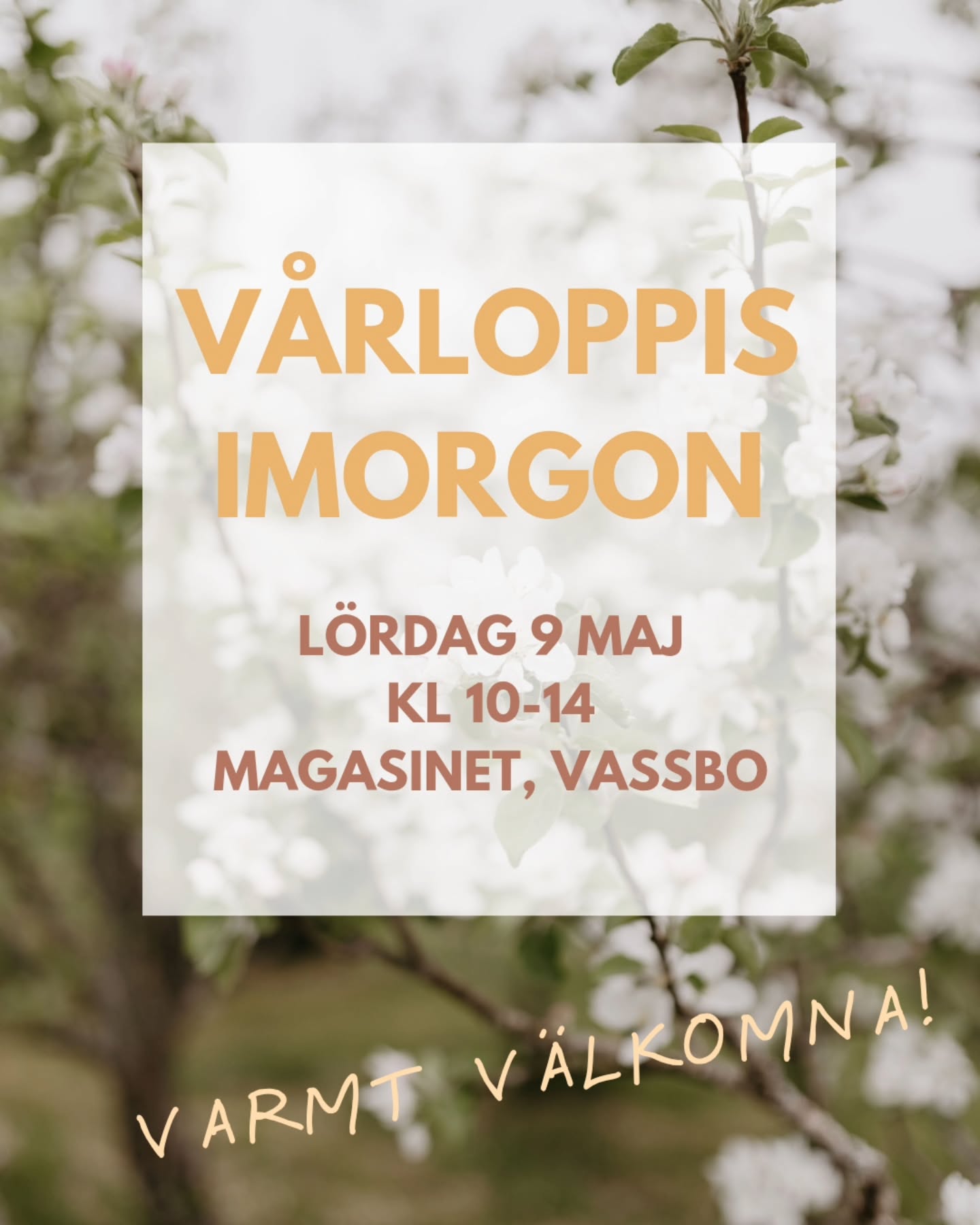 Imorgon är det dags - VÅRLOPPIS PÅ VASSBO 🌸 Bullarna är bakade, mackjärnet är uppvärmt, glassfrysen är påfylld och Magasinet är öppet för säsongen!
Vi är riktigt taggade för att ta emot ett helt gäng med härliga försäljare imorgon!
Det kommer bland annat säljas barnkläder👕, DVD och VHS📼, porslin🍽, egentillverkade smycken📿 & plantor🌱. Det kommer även finnas ett lotteri till förmån för AFFC 💌. Och självklart, mycket mer.
Så ta med en vän och kom till Vassbo imorgon för loppis & fika i vårsolen ☀️
.
.
.
#magasinetvassbo #vårloppis #loppisidalarna #loppisvassbo #vassbologiochevent