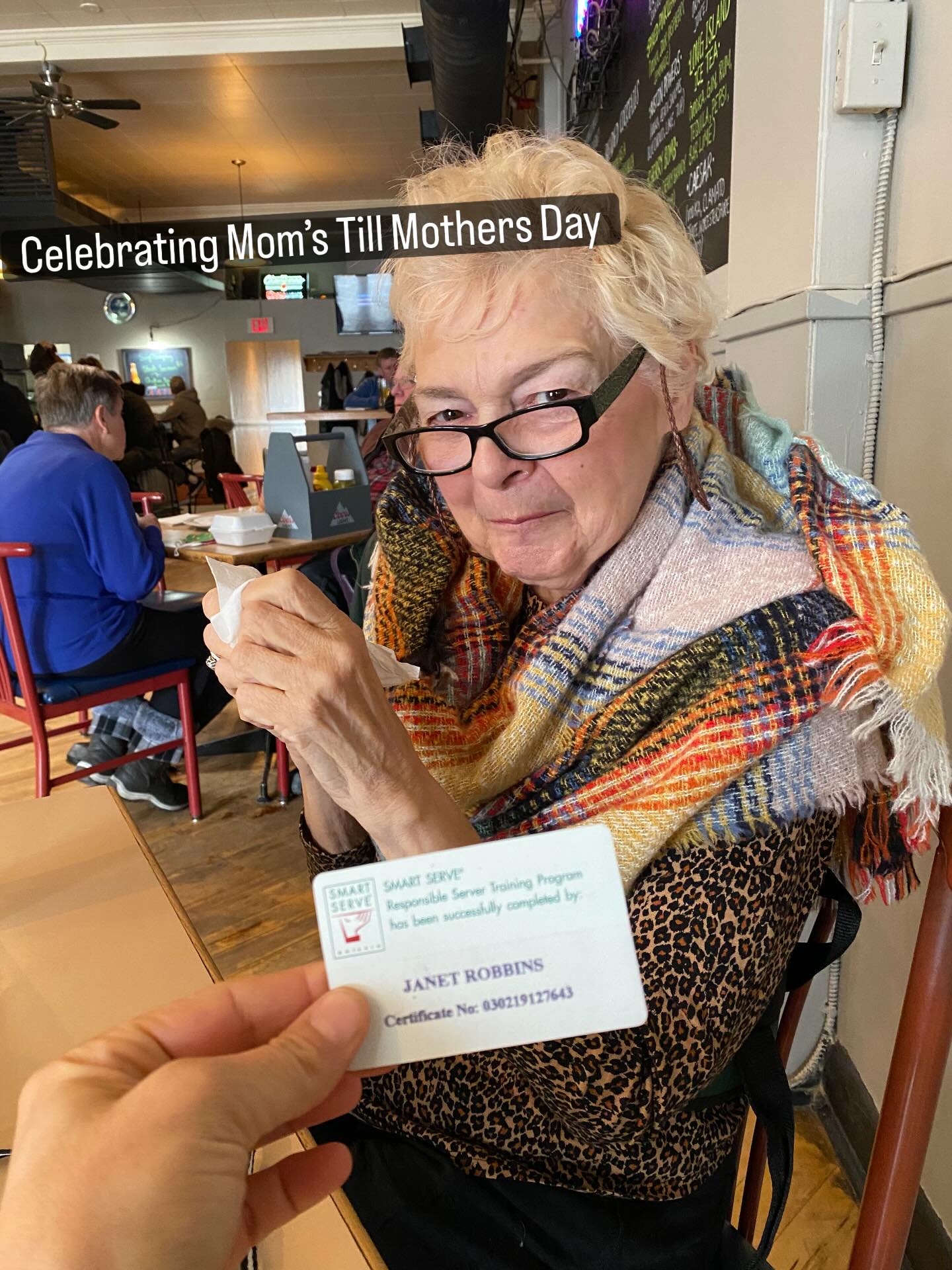This is my mom, Jenny to many but Mommo, or Momma-Lama to me. In this pic, I was cleaning out her wallet and I remember asking “Mom, why are you still carrying your Smart Serve Card?” (Once upon a time she’d to bartend at the Picton Legion once n’ a while) She replies “In case of emergency” lol. My mom, now passed, was full of fun, bright and adventurous. I am not sure if I’d be as totally awesome if not for her lol. Cheers to you Mommo! 🌸 💛🤘🏽
Tell me about your mom?