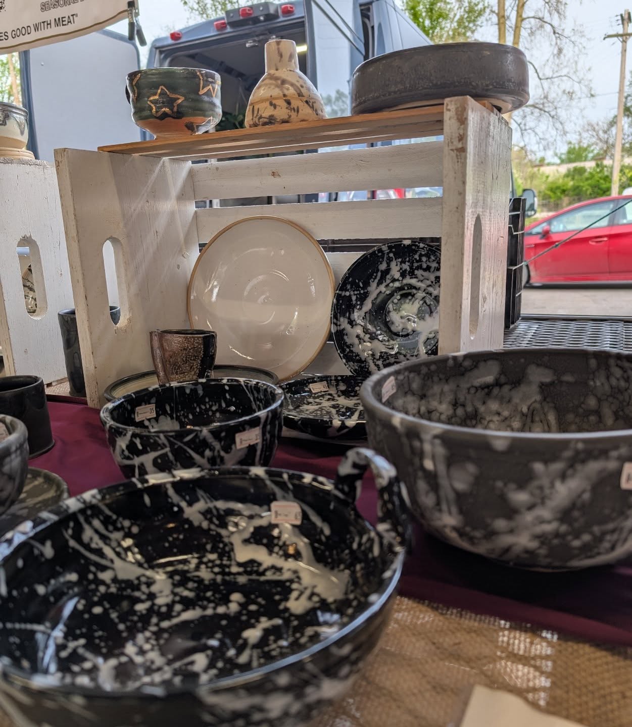 Happy Mother's Day weekend! You know what mom's love? Beautiful Handmade local pottery! Come by the markets today and grab some for her!