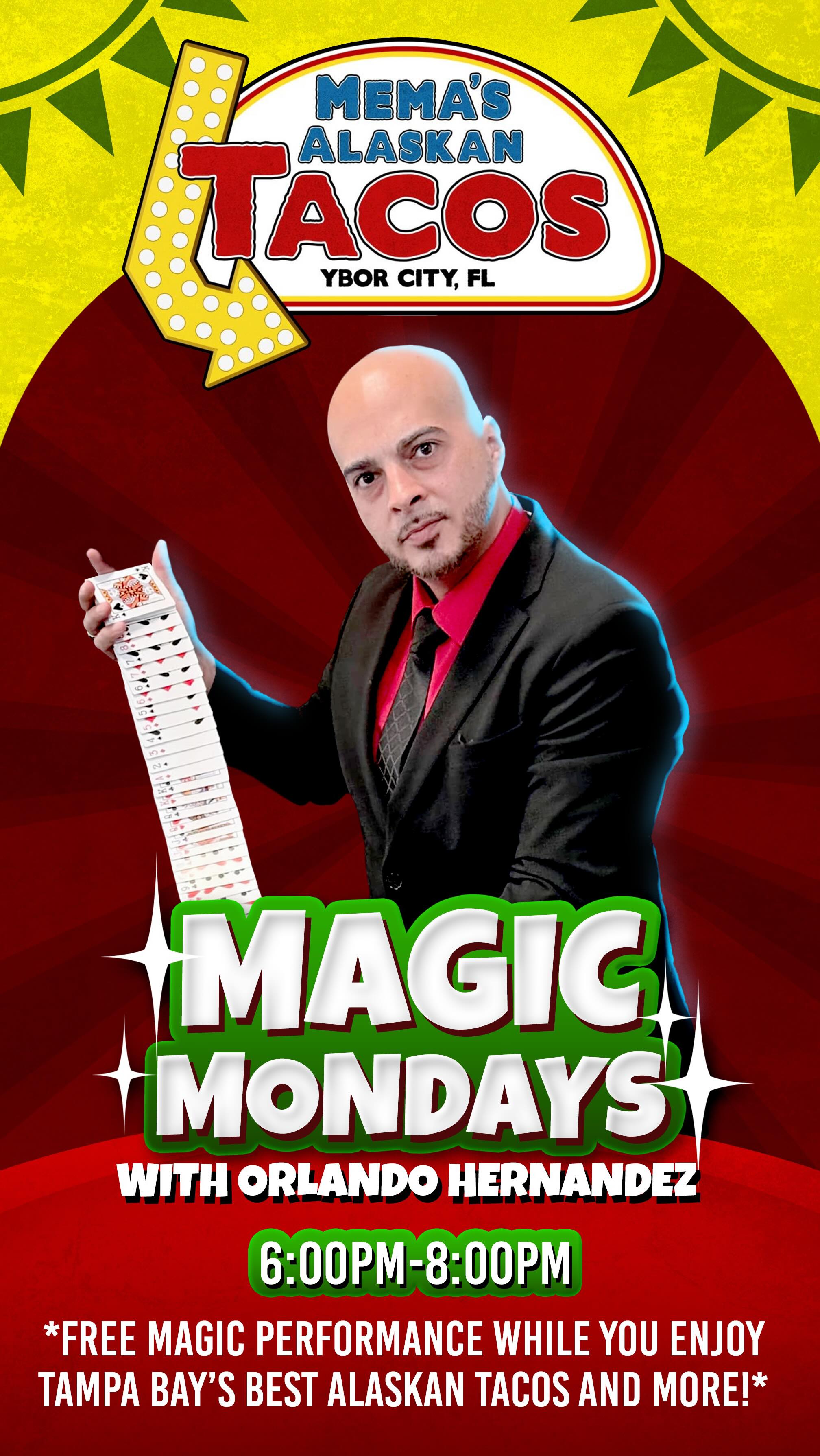 Some fun at @memasalaskantacos with our Monday night Magic friends. Free Magic Every Monday….. 6-8pm. #magic #magician #ybor #thingstodoinybor @tampabaymeetup