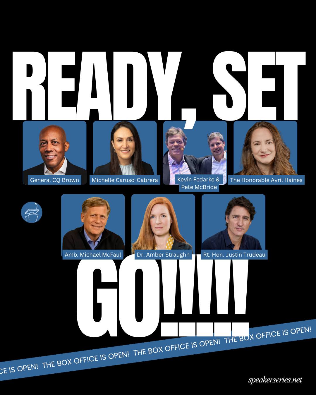 🎤 The wait is over — the 2026–2027 MPSF Speaker Series is here!
This season, we’re bringing you a powerhouse lineup of voices who challenge, inspire, and spark conversation: General CQ Brown, Michelle Caruso-Cabrera, Kevin Fedarko & Pete McBride, The Honorable Avril Haines, Amb. Michael McFaul, Dr. Amber Straughn, and Rt. Hon. Justin Trudeau.
Expect a season of thought-provoking ideas, unforgettable stories, laughter, reflection, and the kind of community connection that only happens when we gather together in the theater.
🎟 Season tickets are now available at speakerseries.net.
We can’t wait to see you there!
